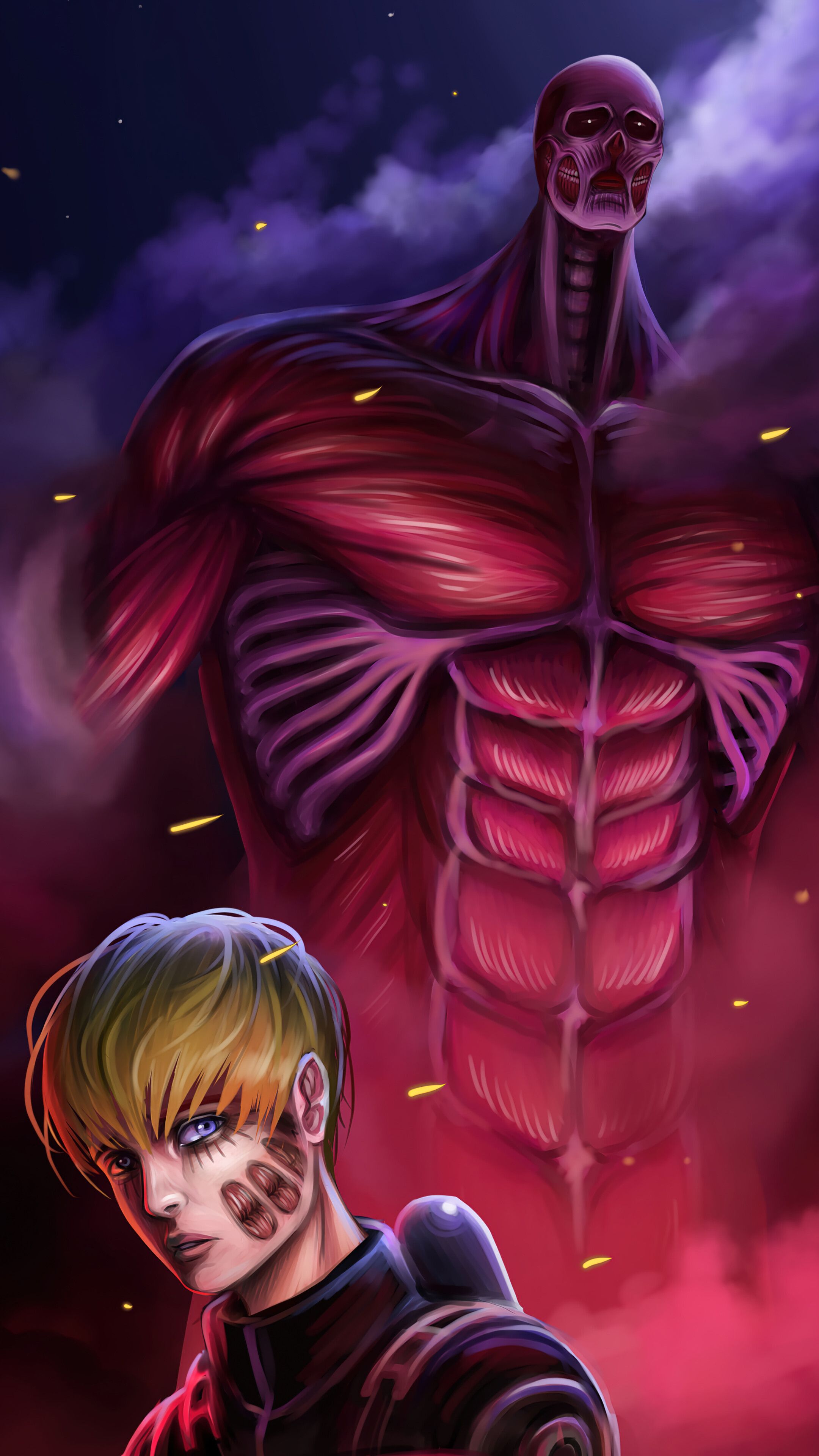 2160x3840 Colossal Titan Armin Attack on Titan 4K Wallpaper iPhone HD Phone f