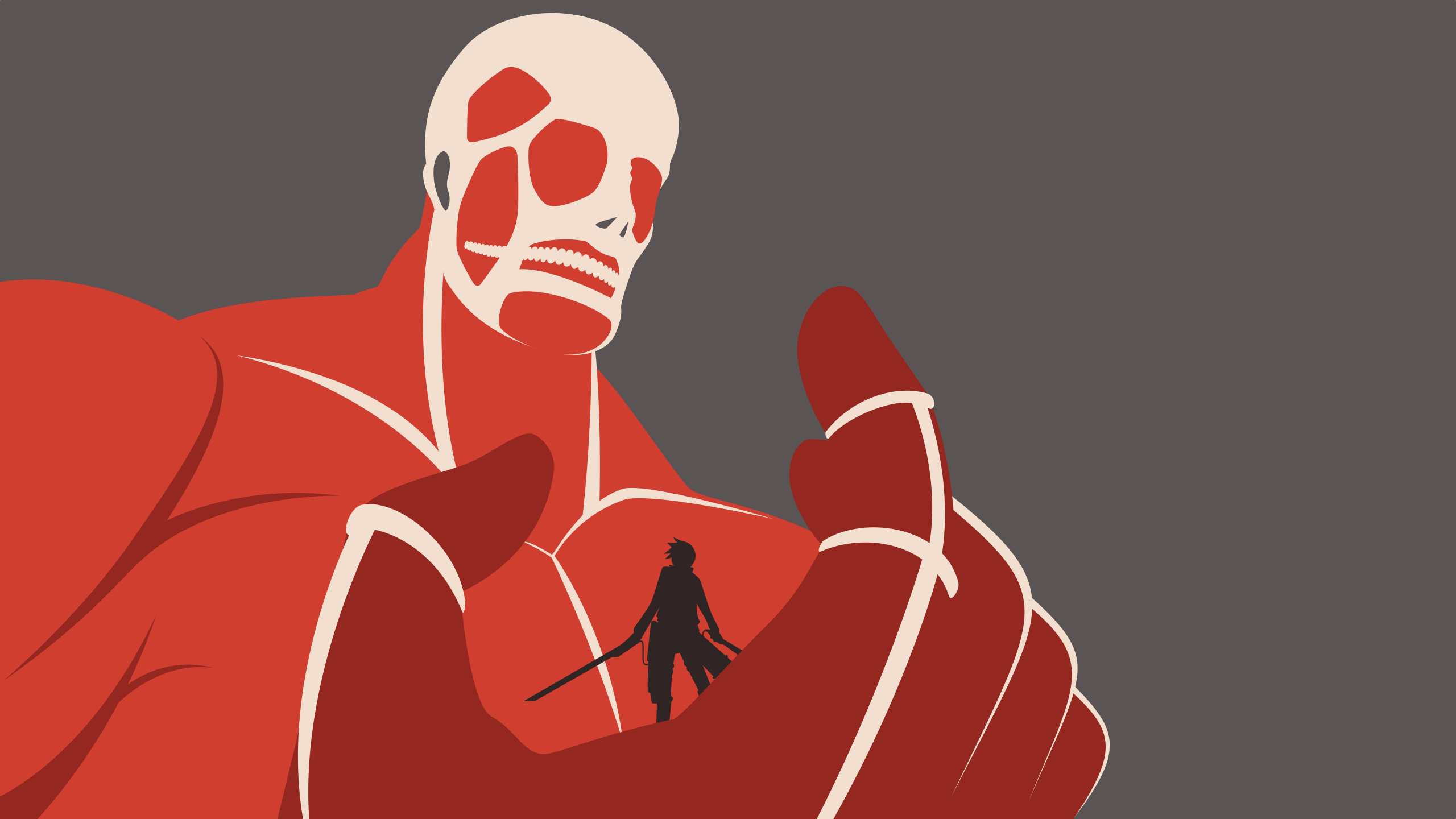 2560x1440 Colossal Titan Attack On Titan Wallpaper