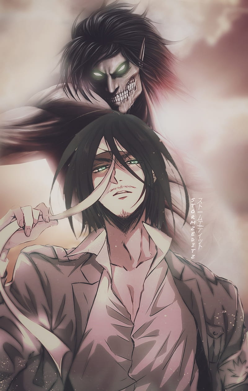 800x1261 Attack on Titans, aot, armin, attack titan, colossal titan, eren yeager, levi, HD phone wallpaper