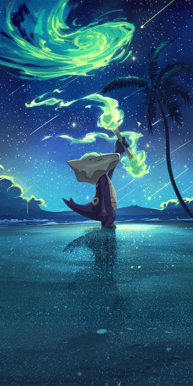 736x1472 Pokemon wallpaper aesthetic anime. Pokemon wallpaper aesthetic blue, Alolan marowak wallpaper, Zygarde wallpaper