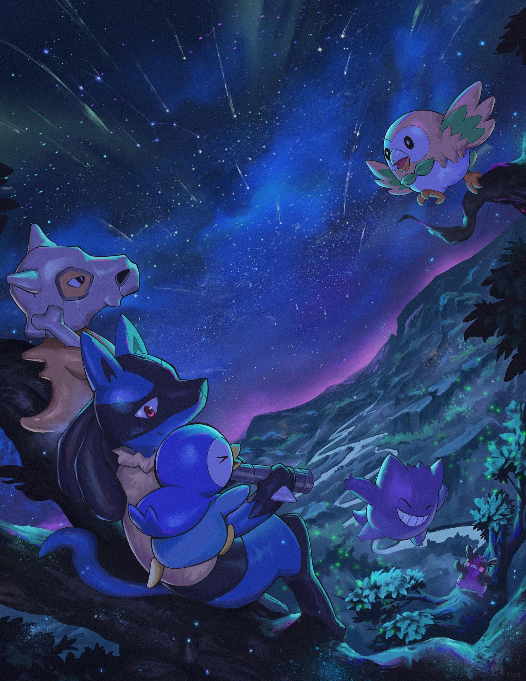 1800x2329 Starry night- piece I did a while back