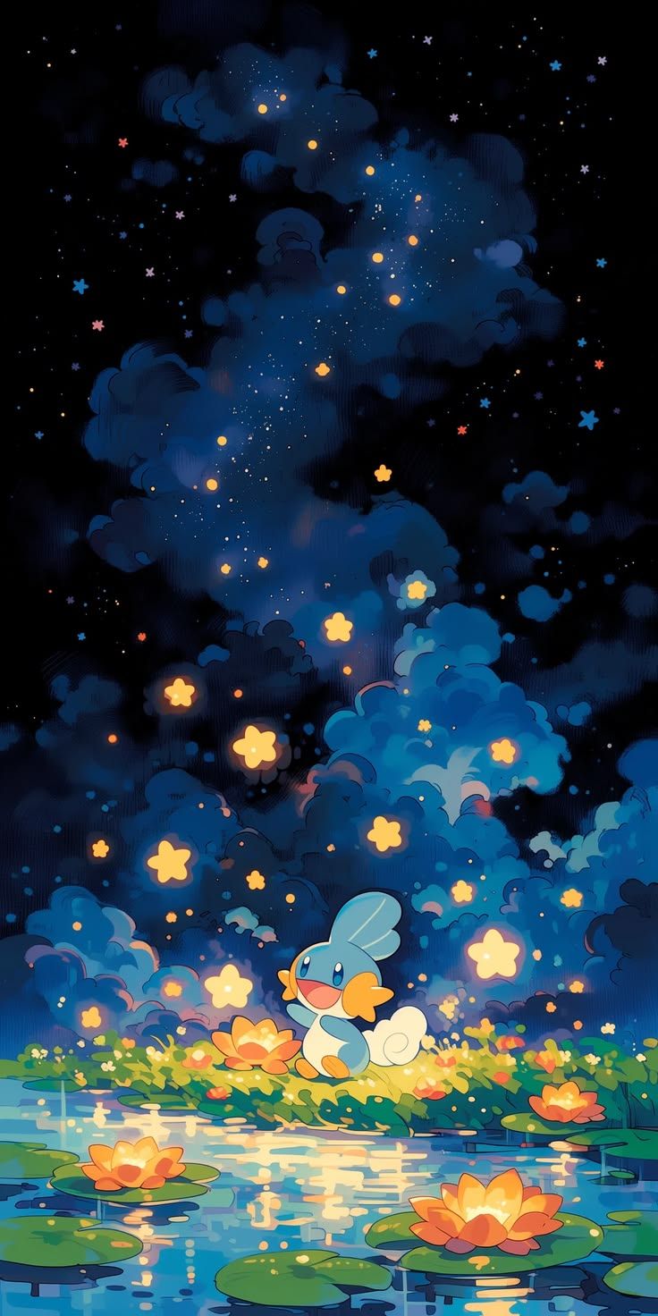 736x1472 Starry night sky painting wallpaper. Anime starry night painting, Aesthic wallpaper night sky, Oled ipad