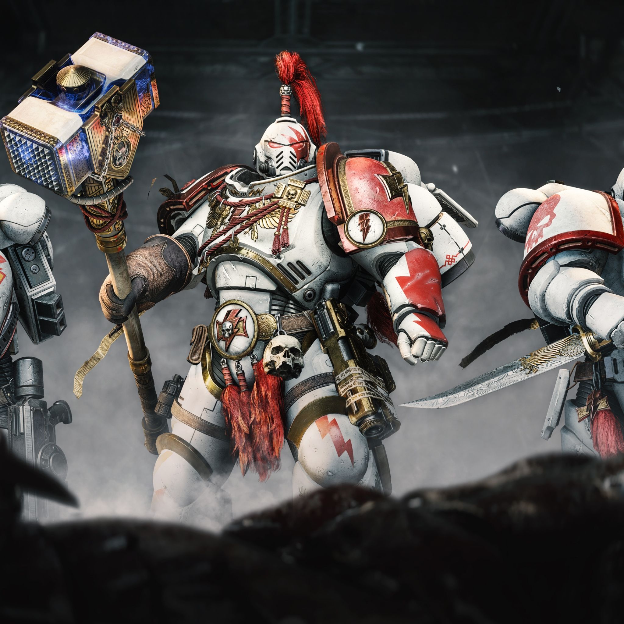 2048x2048 Space Marine 2 White Scars Wallpaper 4K, Game Art