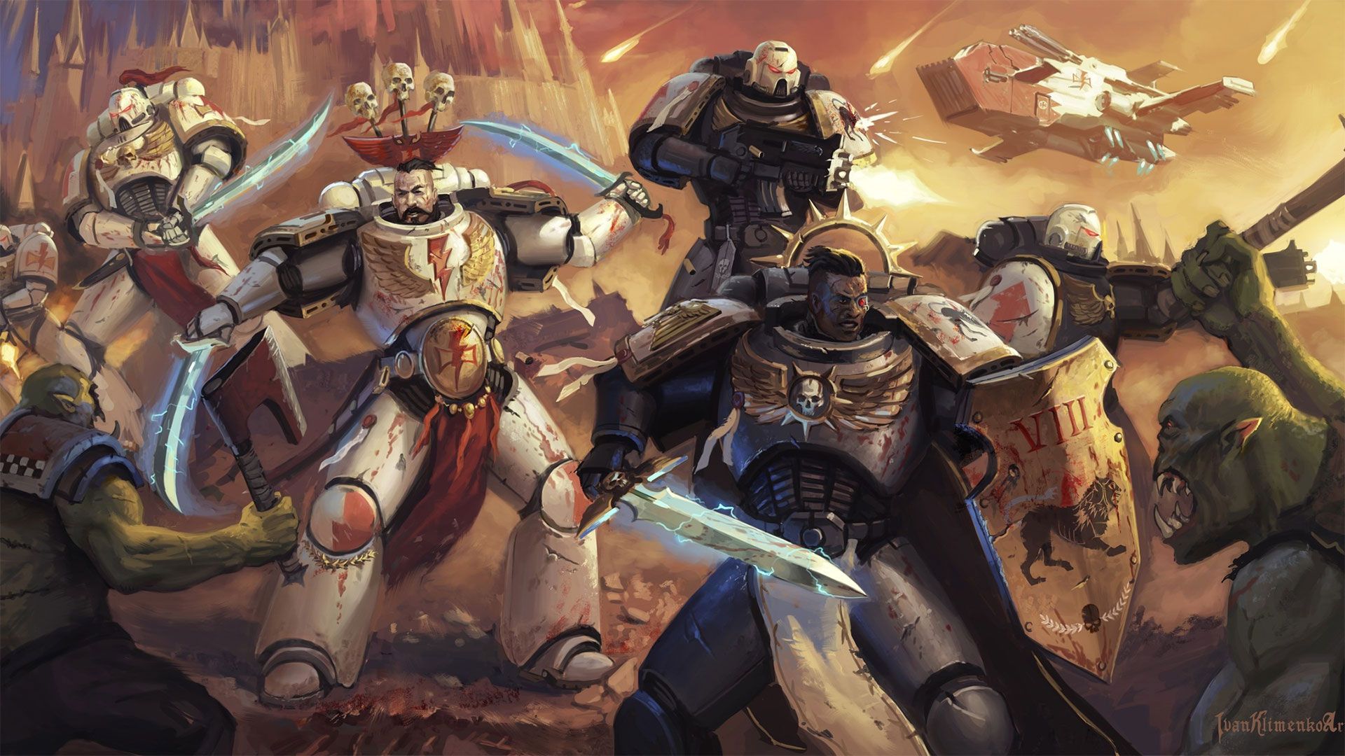 1920x1080 White Scars Warhammer 40K Artwork