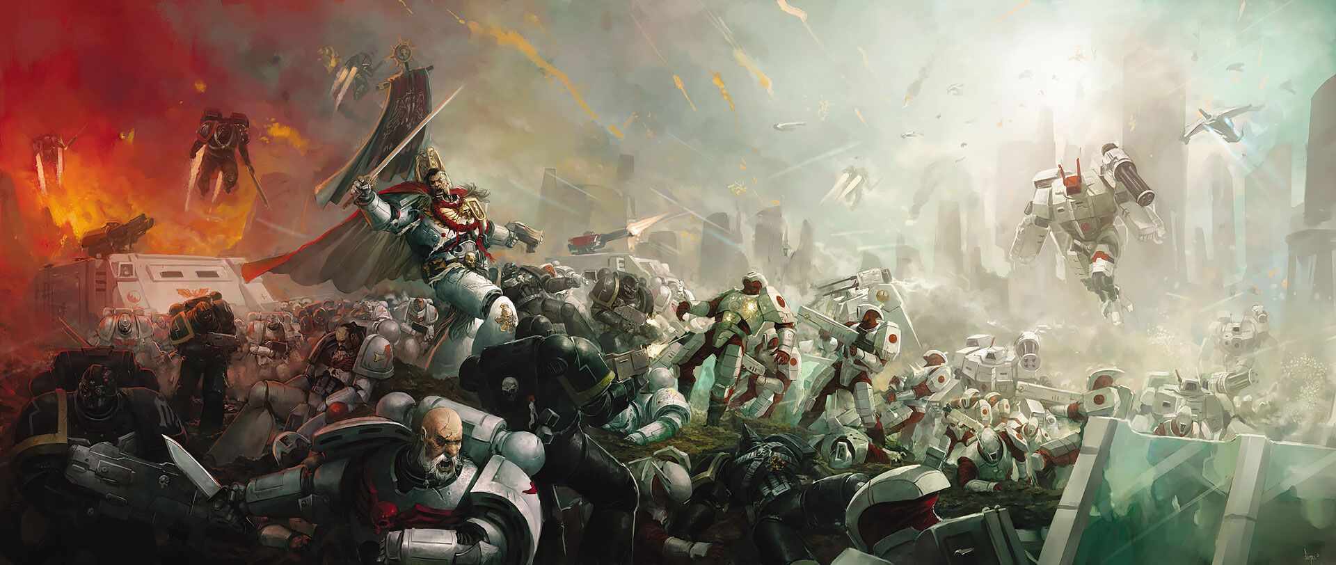 1920x812 White Scars vs T'au