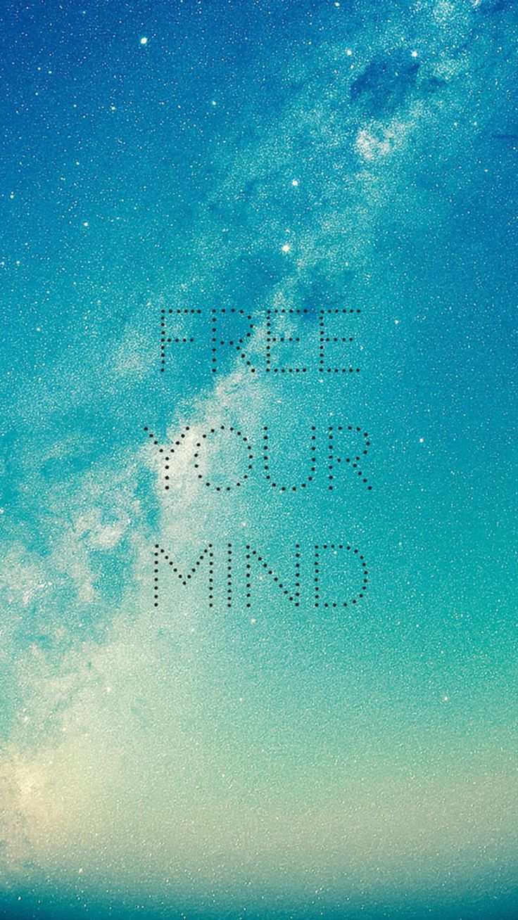 736x1308 ↑↑TAP AND GET THE FREE APP! Art Creative Quote Sky Space Stars Galaxy Freedom Mind Blue HD iPhone 6 Plus Wallpaper