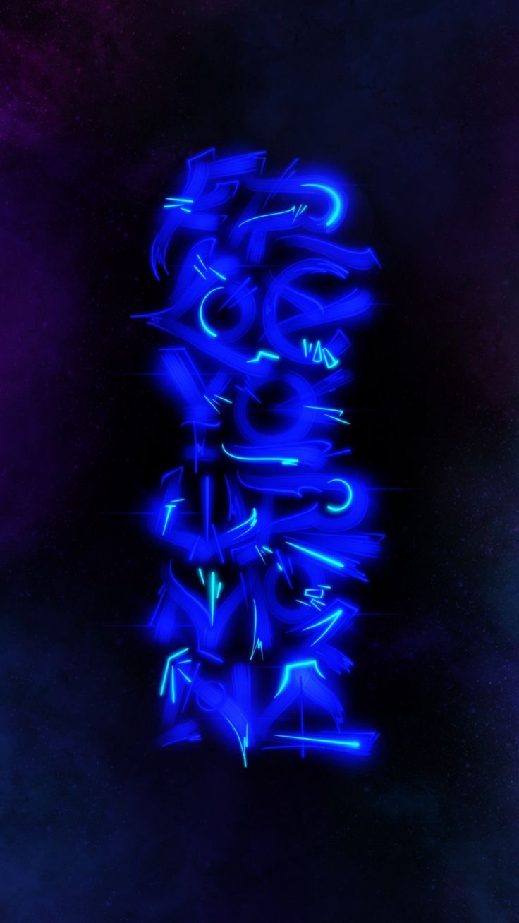 736x1308 Free Your Mind Wallpaper. Abstract graffiti design, Blue neon graffiti art, Modern wall decor ideas