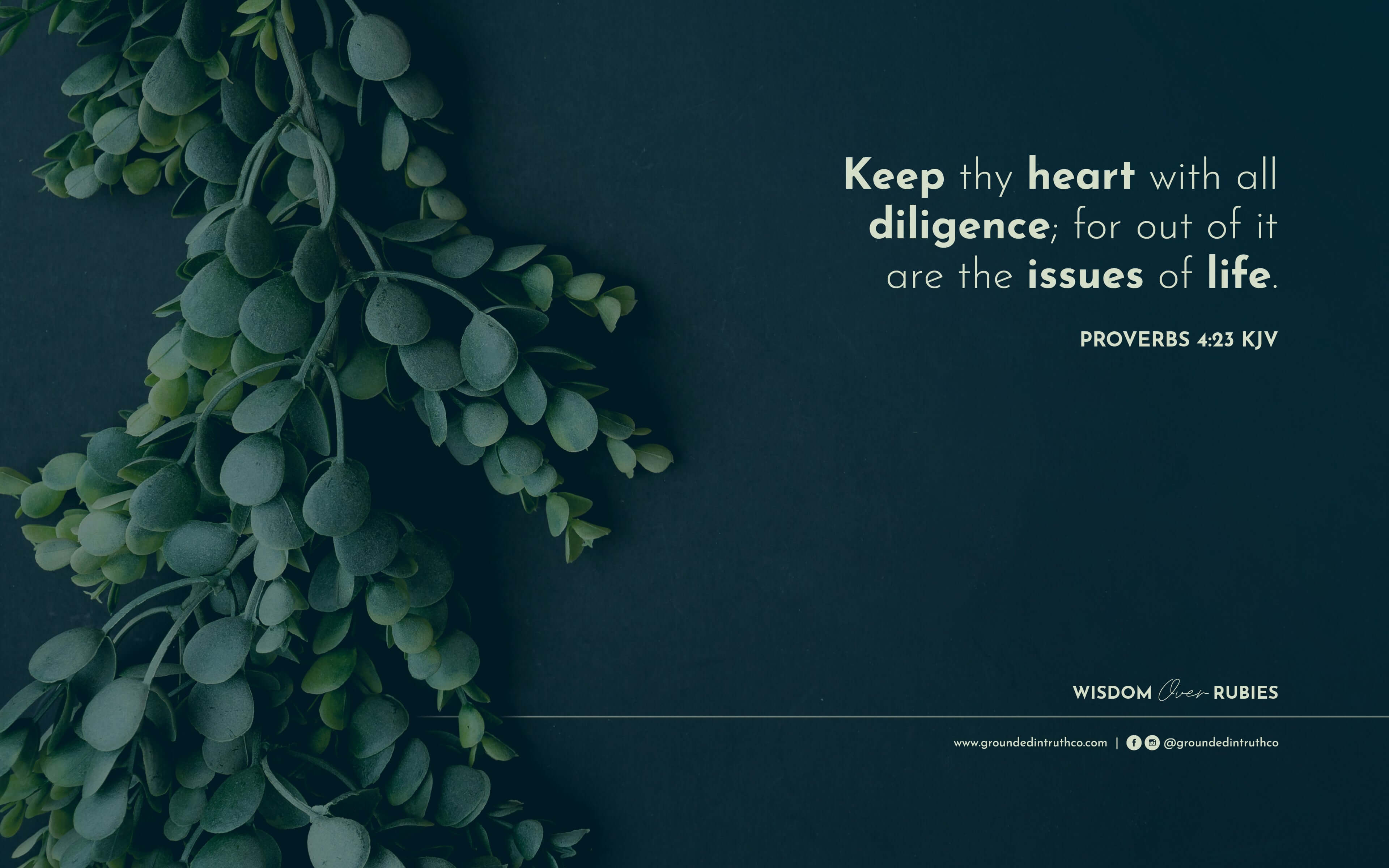 3840x2400 Proverbs 4 23. Bible Verse Wallpaper