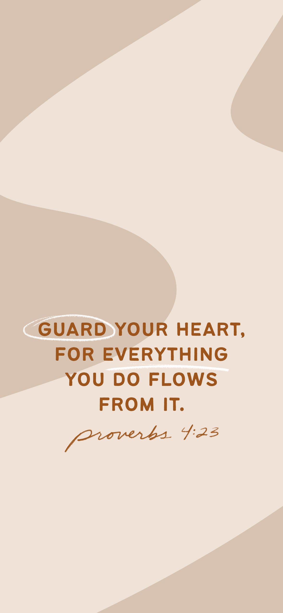 1179x2556 Psalm 4:23 iPhone Lockscreen