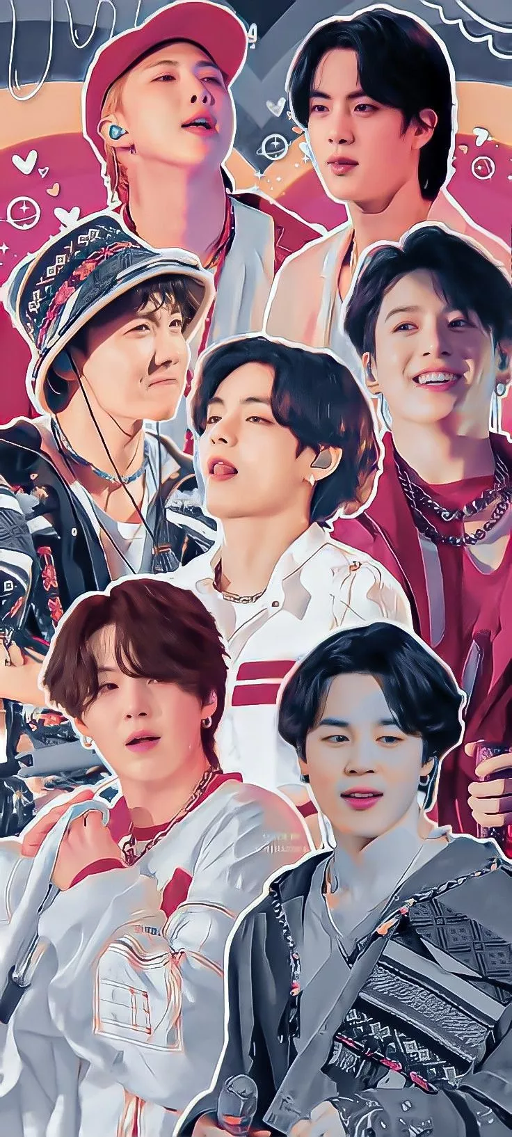 736x1634 BTS Wallpaper