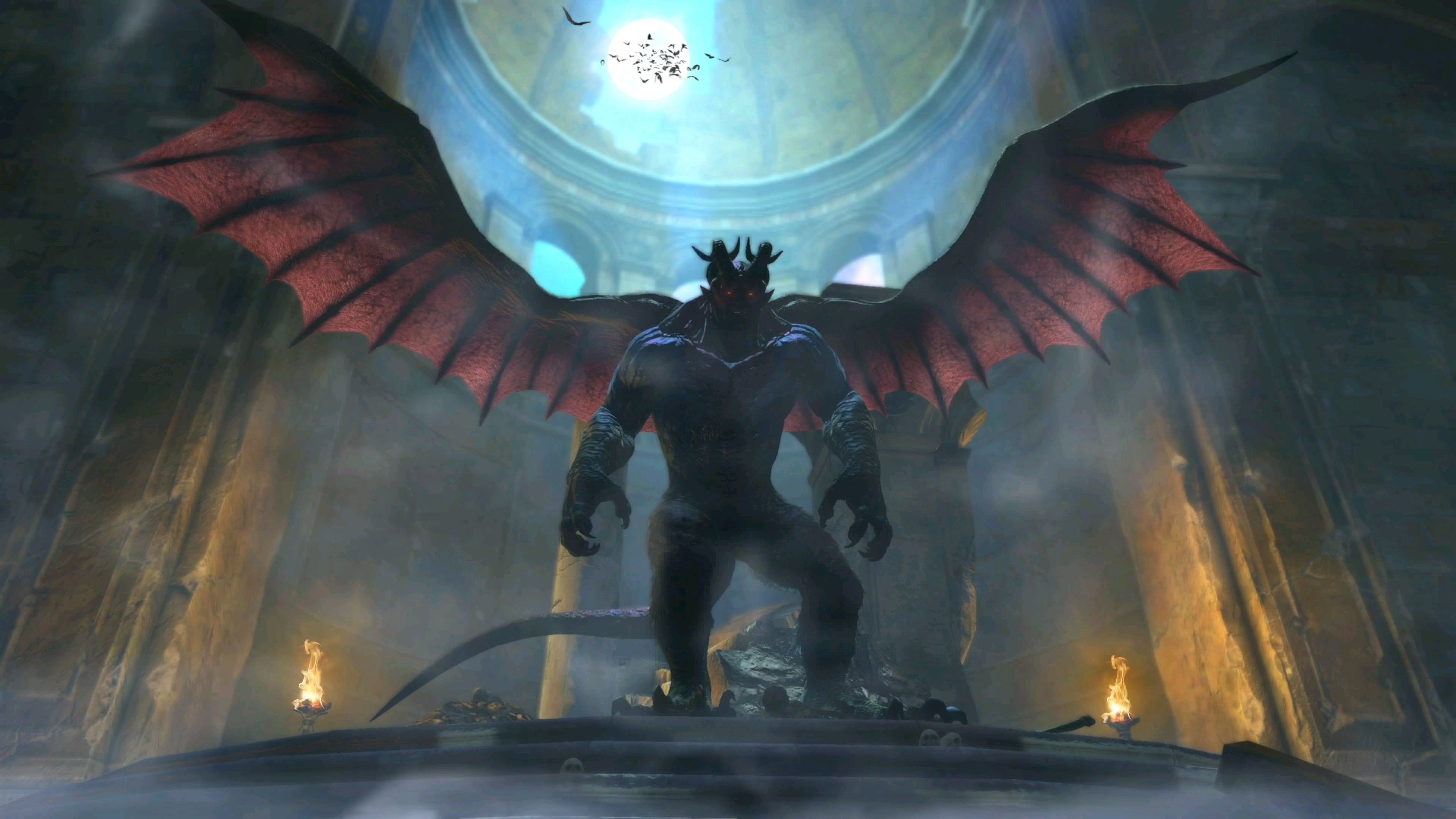3840x2160 Finally finished the post daimon fight for the first time. Decided to animate a wallpaper of him