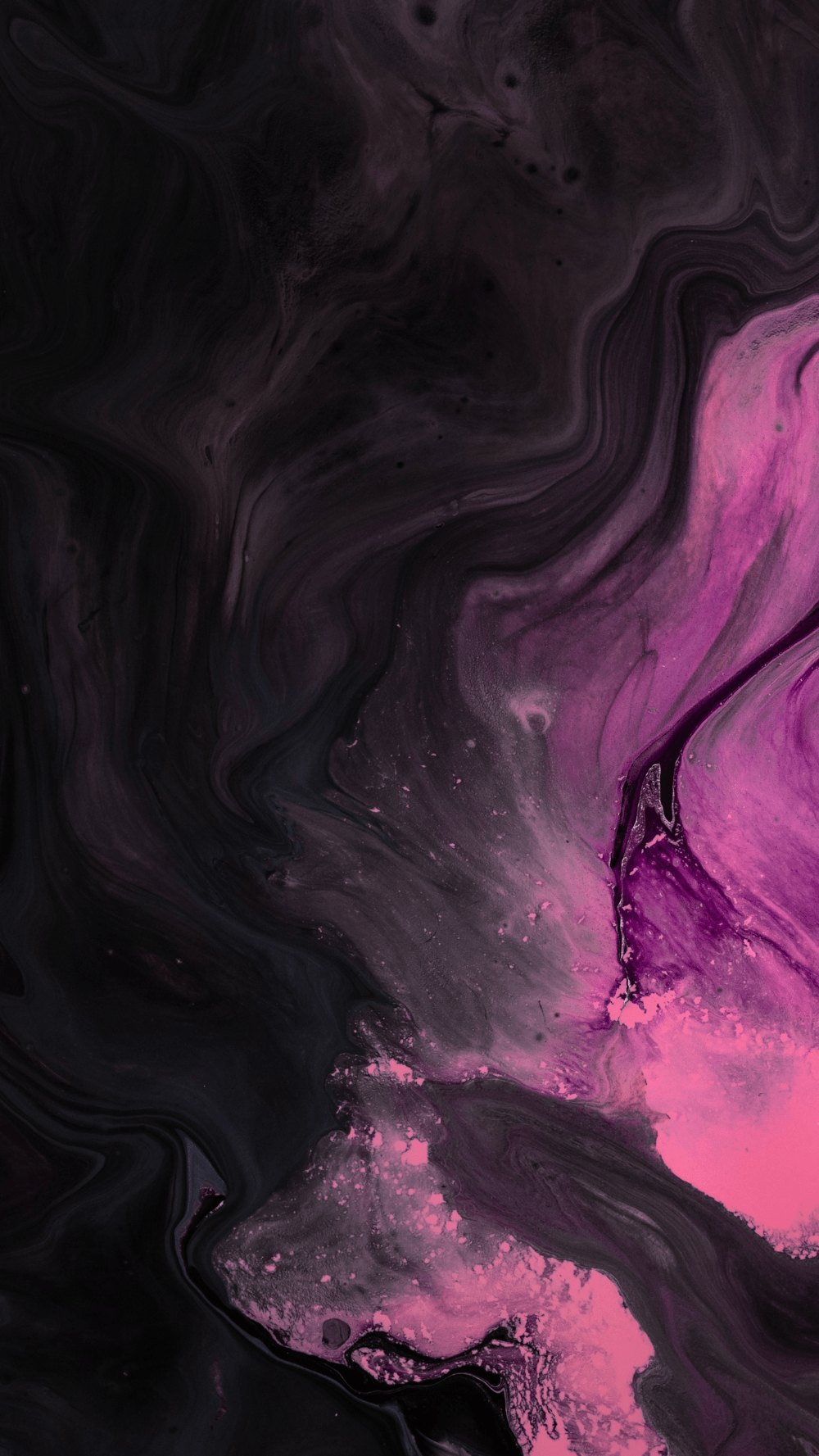 1000x1777 Download wallpaper 1350x2400 paint, stains, pink, black, liquid iphone 8+/7+/6s+/for para. iPhone homescreen wallpaper, Samsung wallpaper, iPhone wallpaper ios