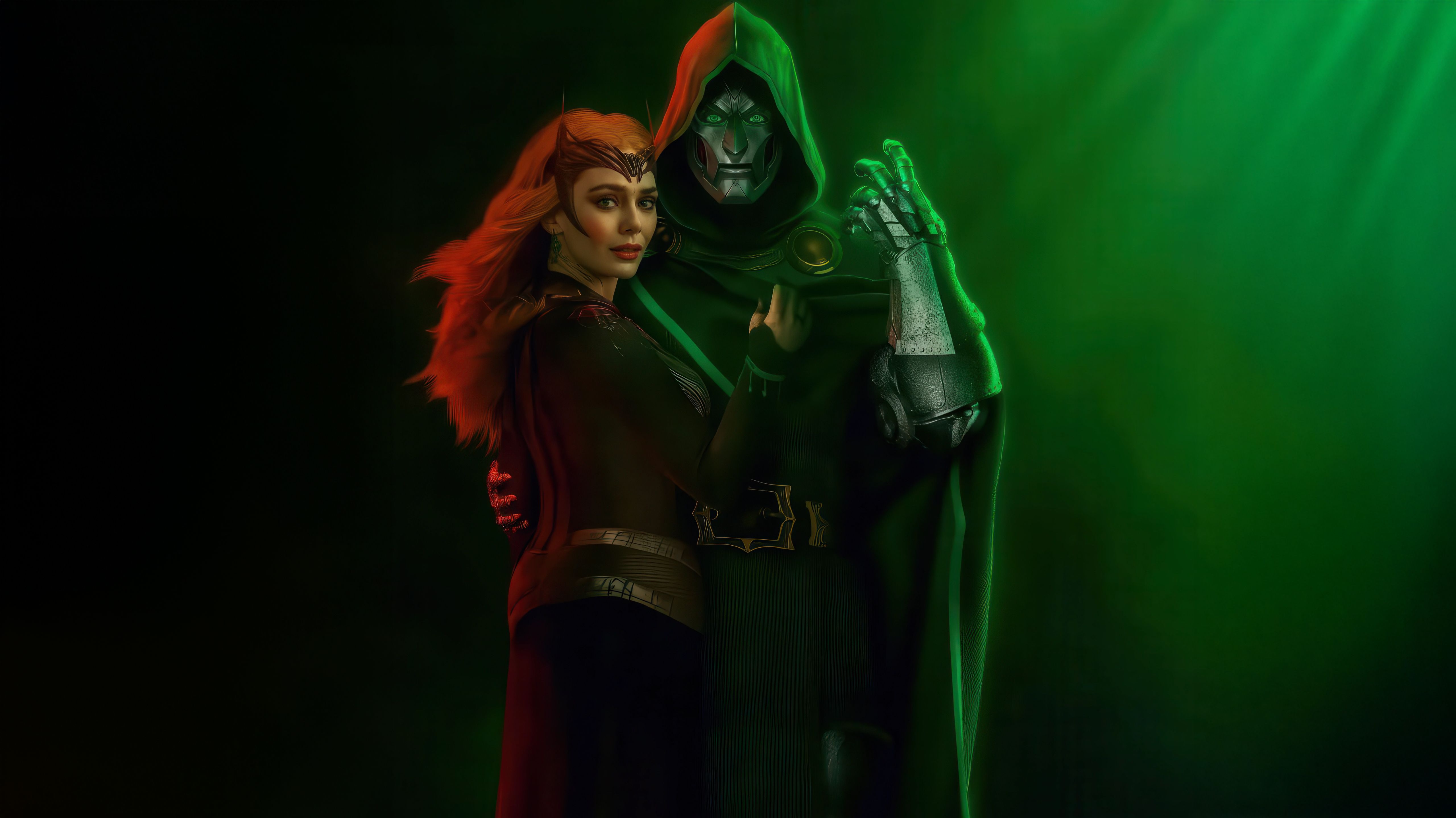 5120x2880 Dark Alliance Doctor Doom And Scarlet Witch Wallpaper, HD Superheroes Wallpaper, 4k Wallpaper, Image, Background, Photos and Picture