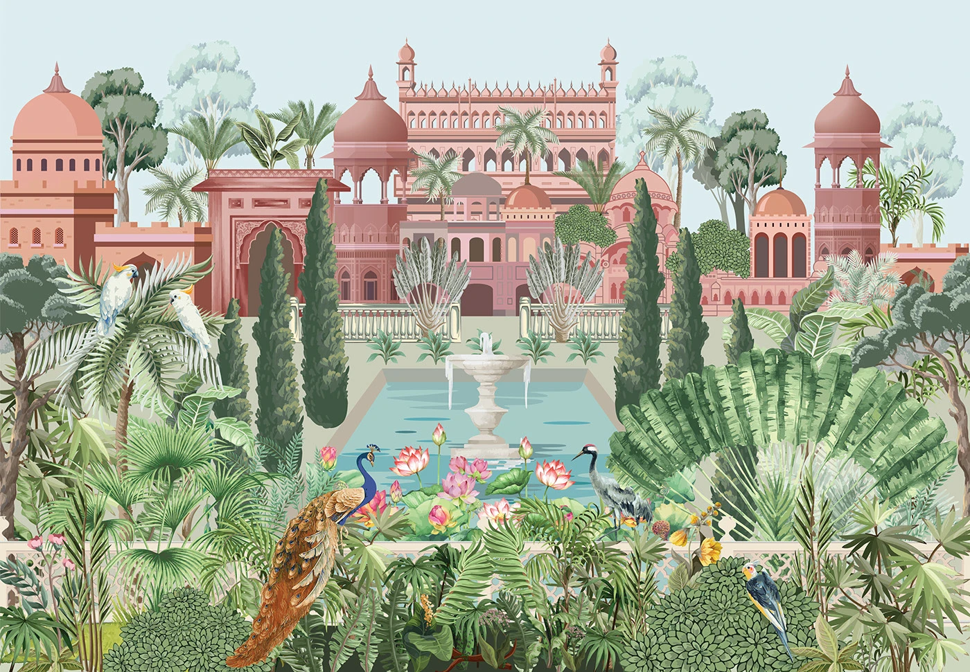 1400x971 Mughal Garden and palace - Behance