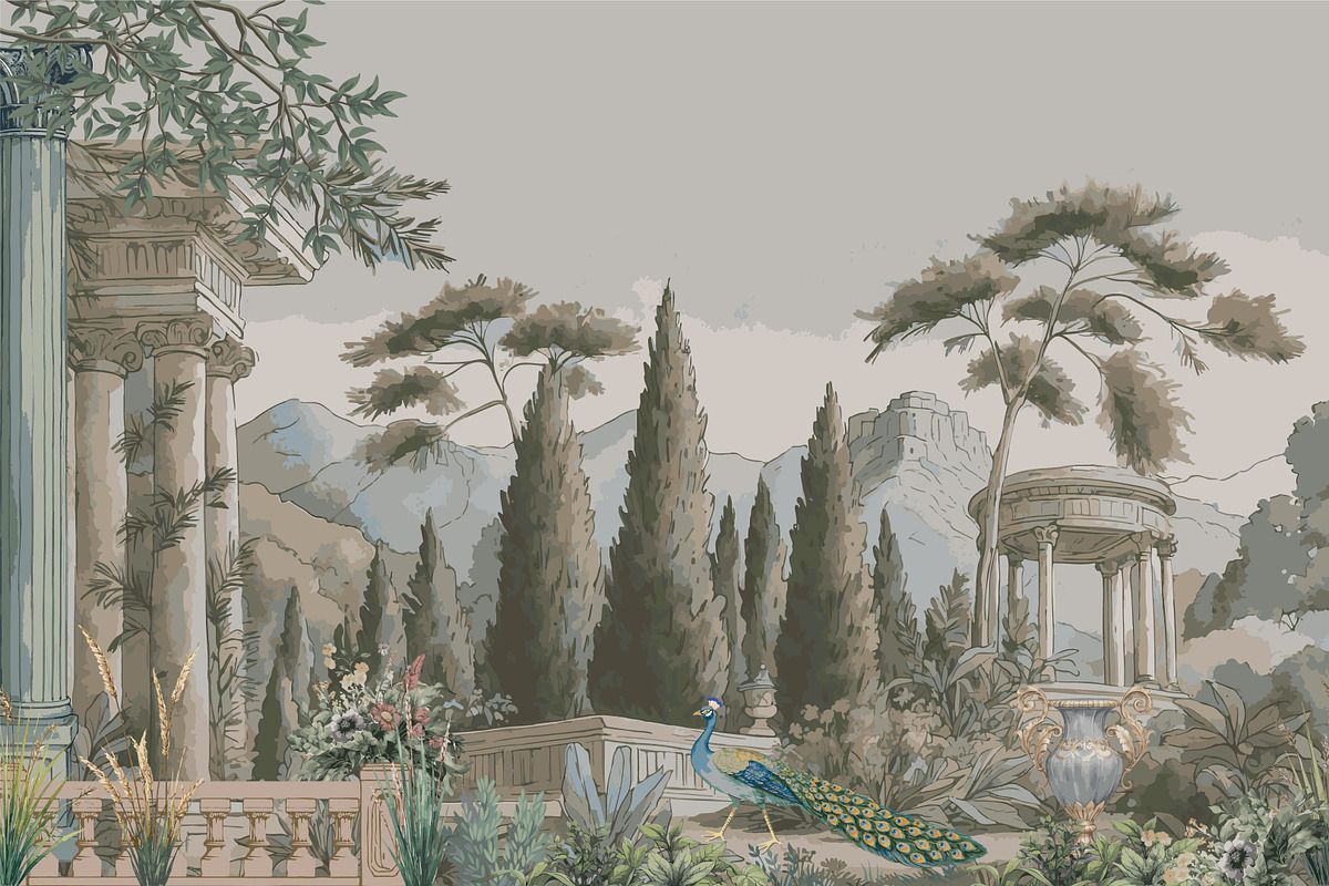 1200x800 Ancient Roman garden palace