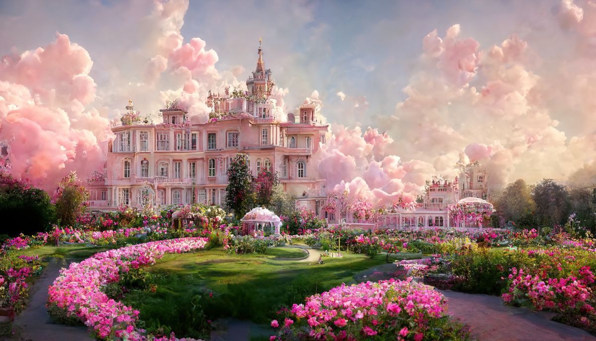 1200x686 Pushp Mahal, Luxurious and Majestic Palace with Beautiful Garden Wallpaper Mural®