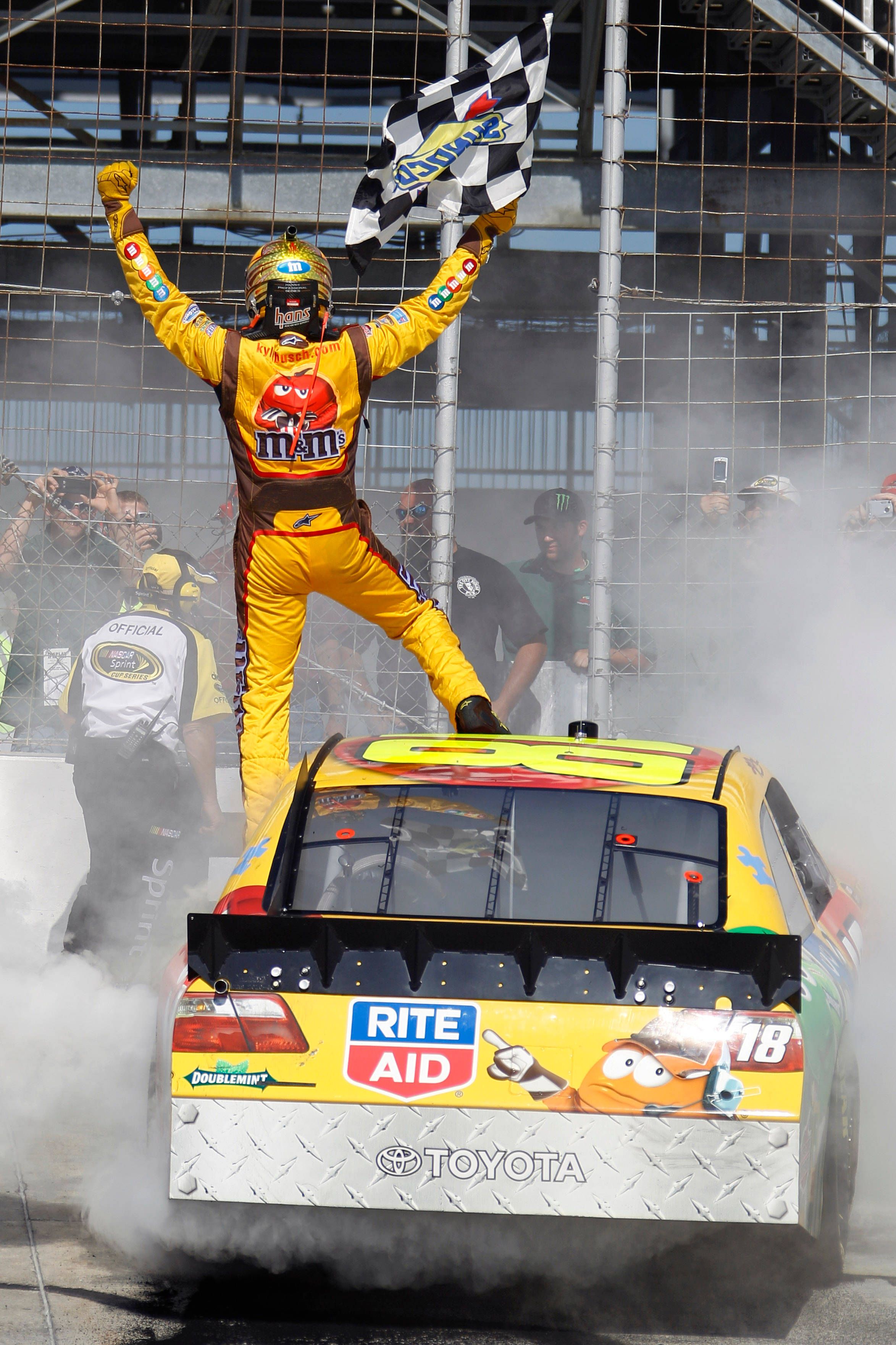 2347x3521 Download Celebration Victory Busch at The Finish Line Wallpaper