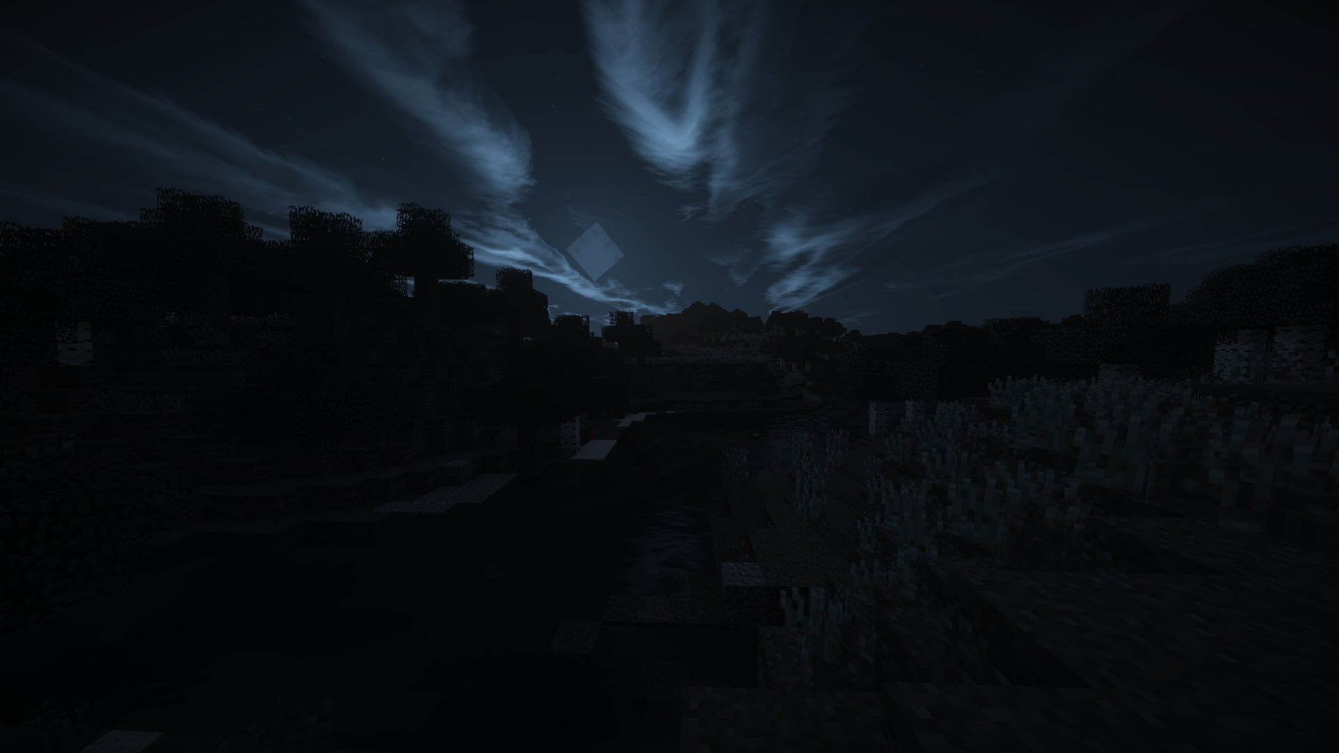 1920x1080 Minecraft, Sun, Moon, water HD wallpaper