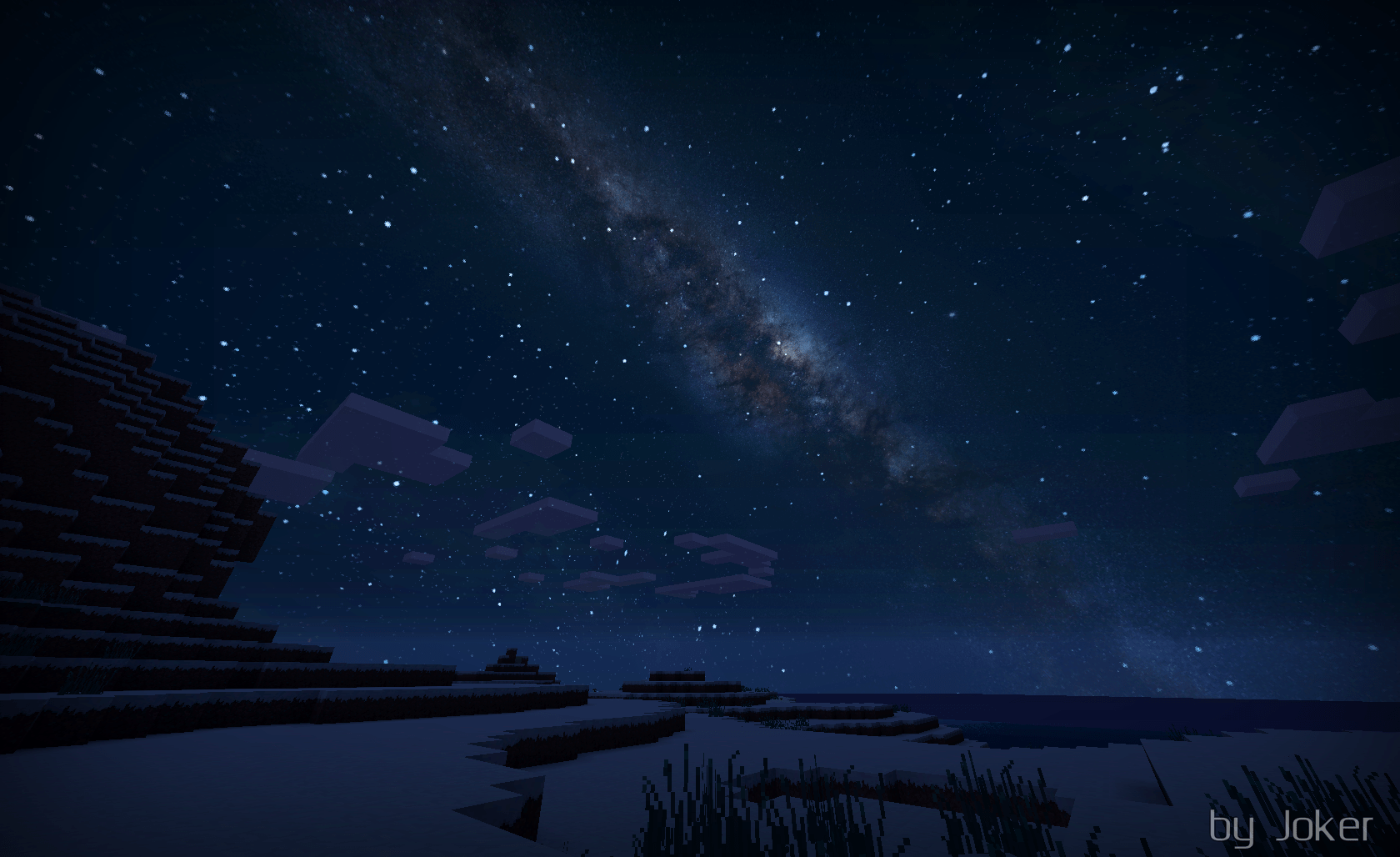 1680x1028 Minecraft Space Wallpaper