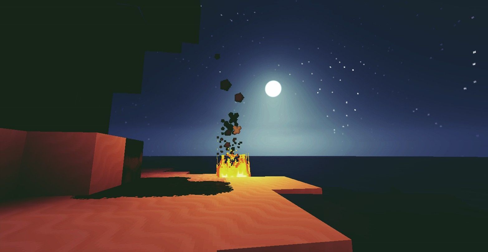 1566x809 Minecraft Night Wallpaper
