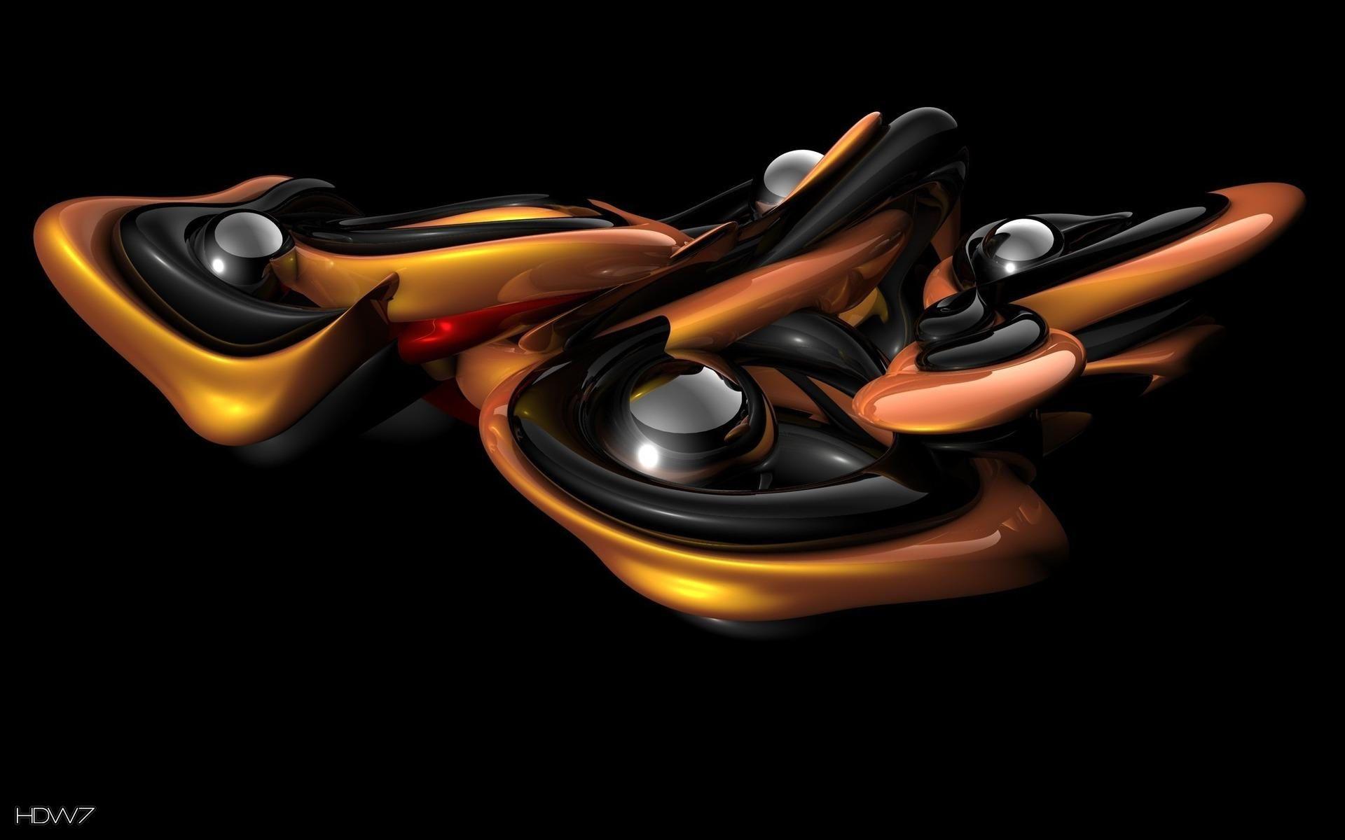 1920x1200 3D silver marbles liquid abstract shapes. HD wallpaper gallery