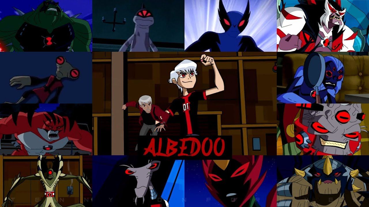 1280x720 All albedoo transformations in all Ben 10 series