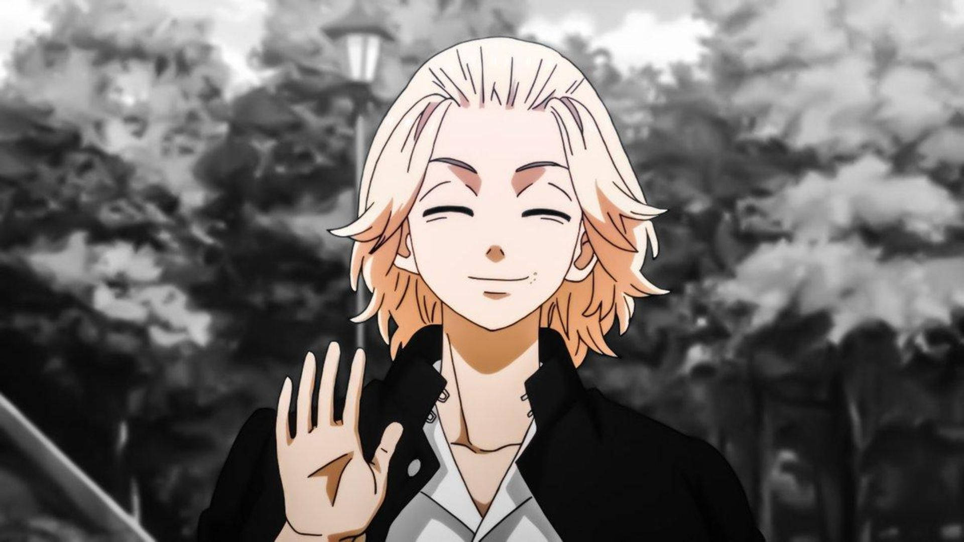 1920x1080 Download Tokyo Revengers Mikey Waving Laptop Wallpaper