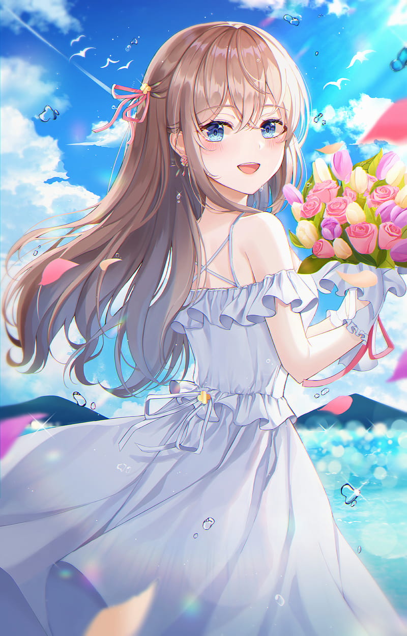 800x1249 HD anime smiles wallpaper