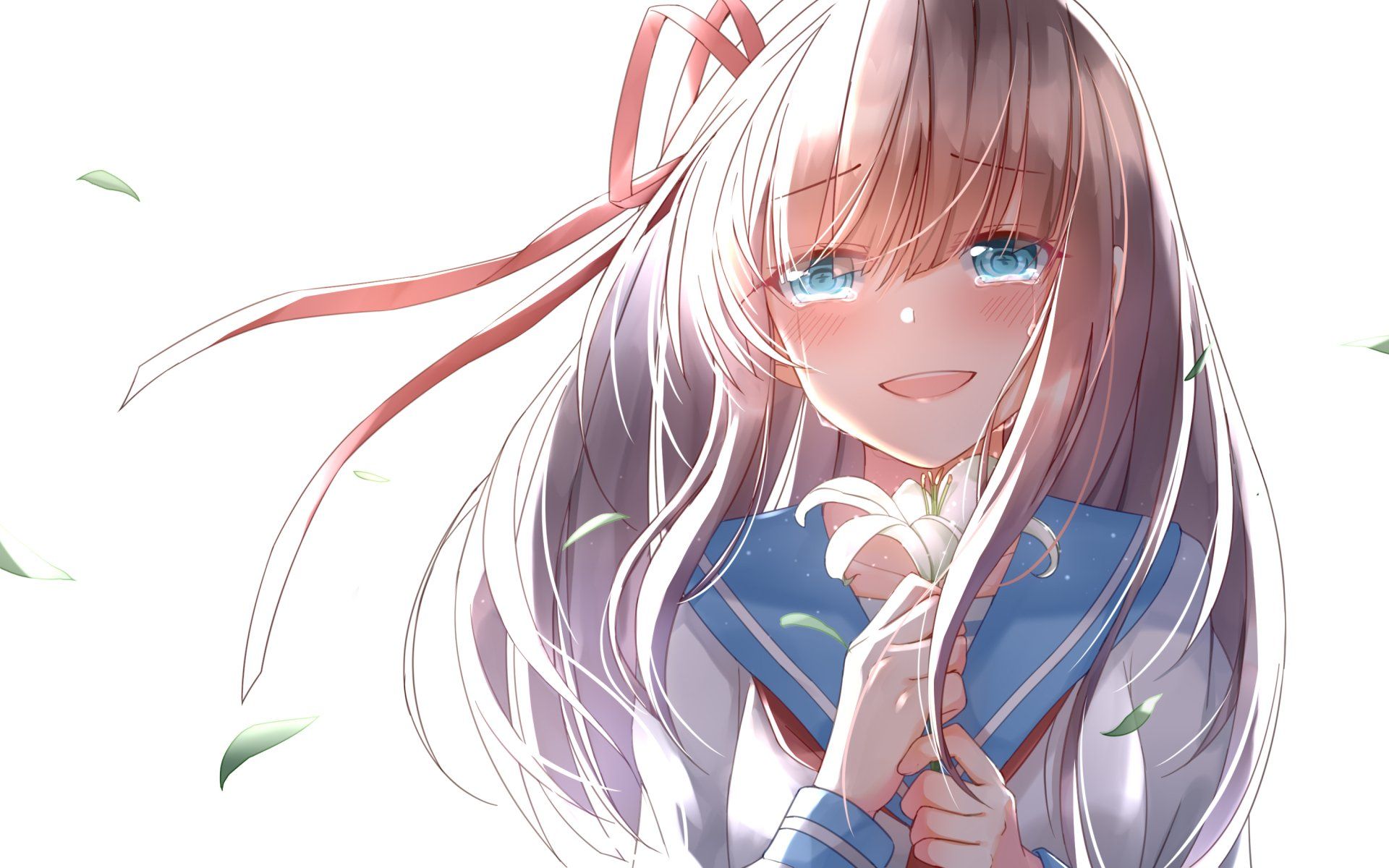 1920x1200 Radiant Anime Girl HD Wallpaper