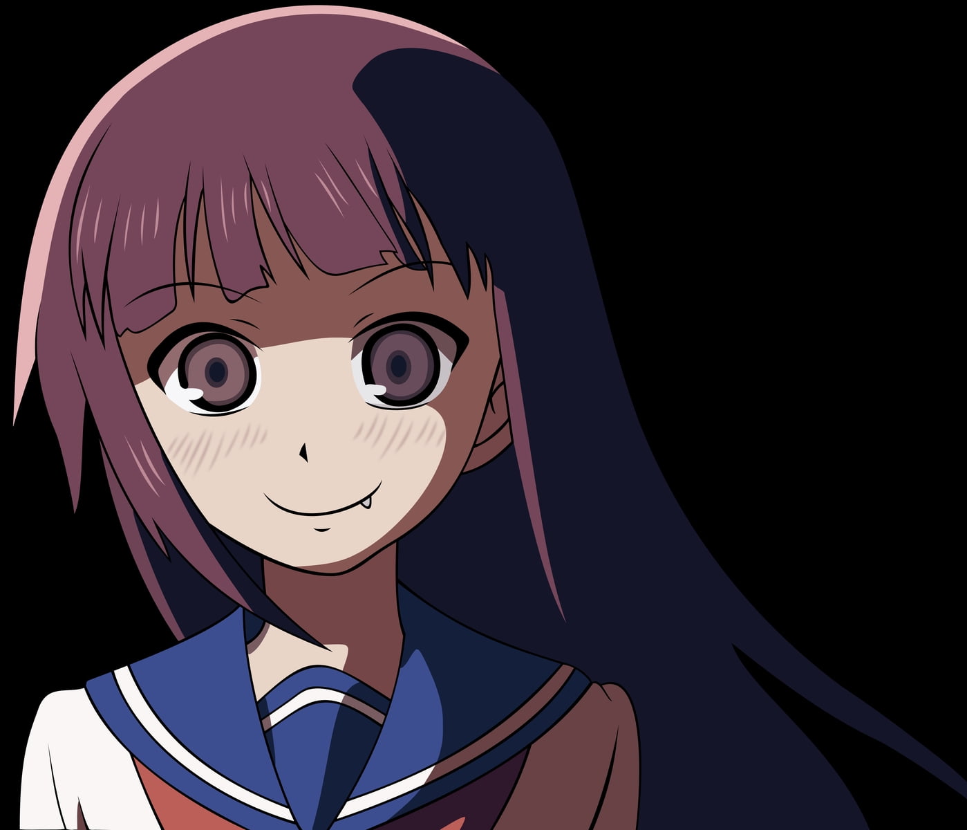 1399x1200 Girl anime character smiling HD wallpaper