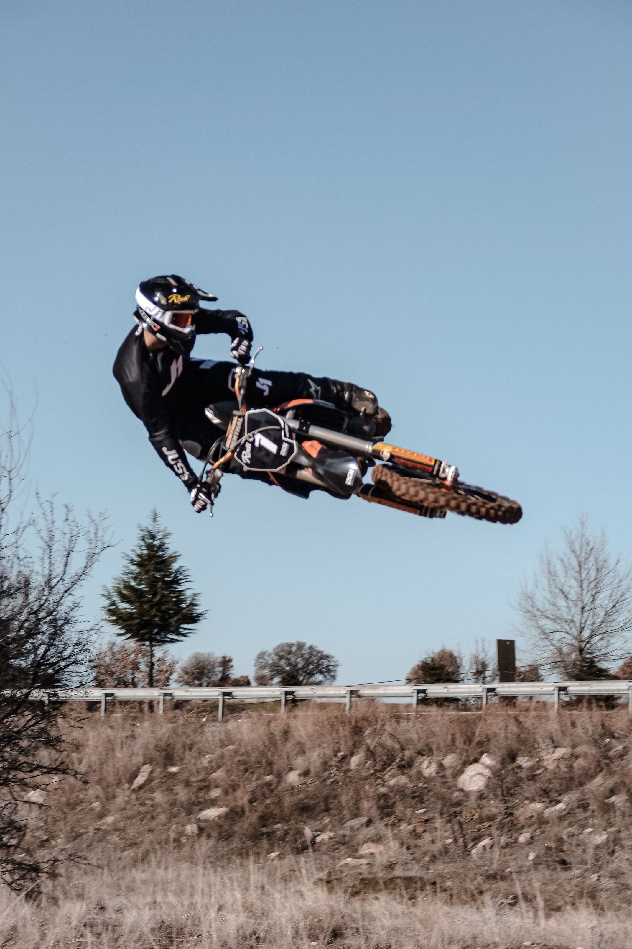 2144x3216 Man Jumping on Bicycle · Free