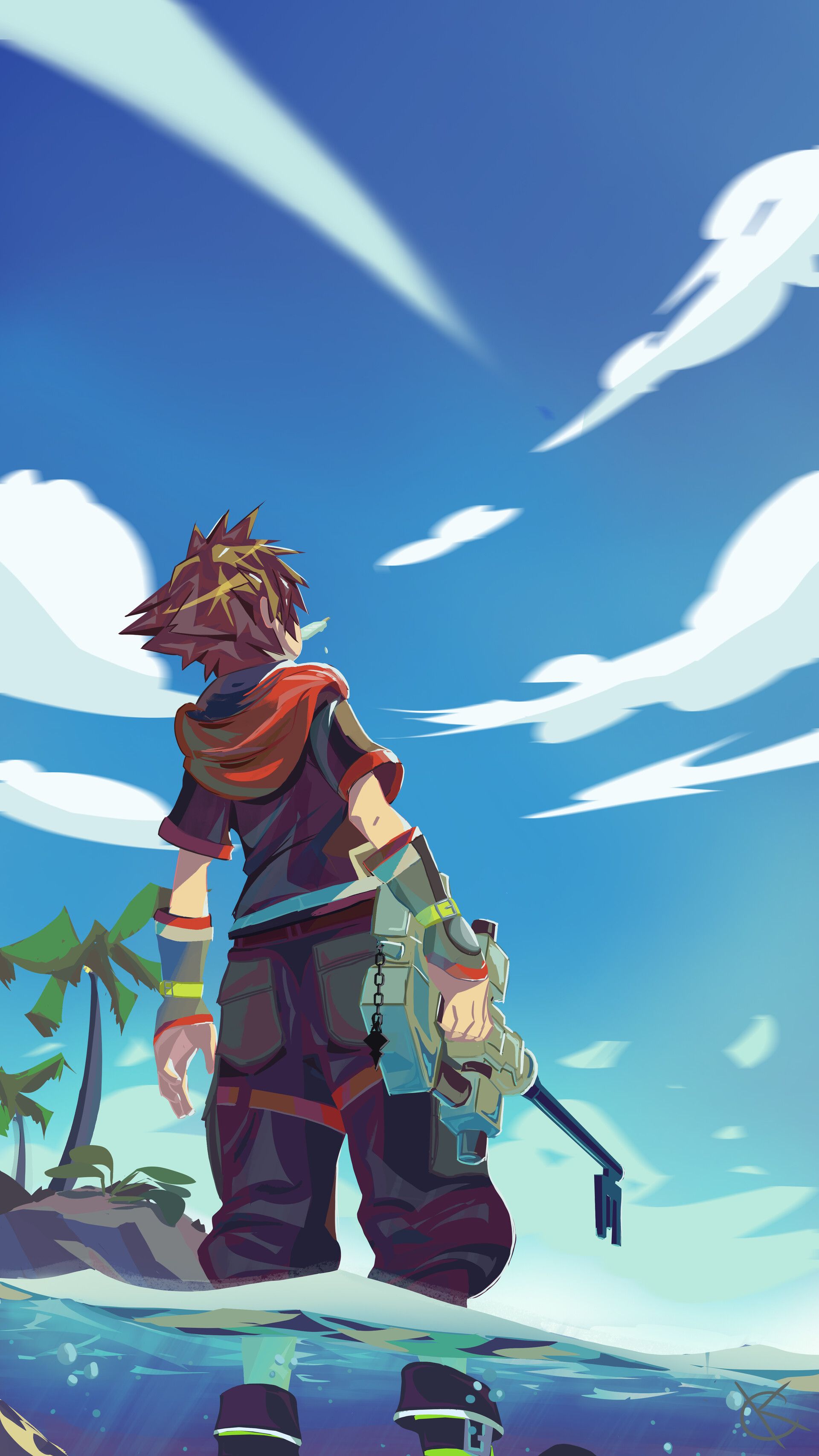 1920x3413 Sora on Destiny Island