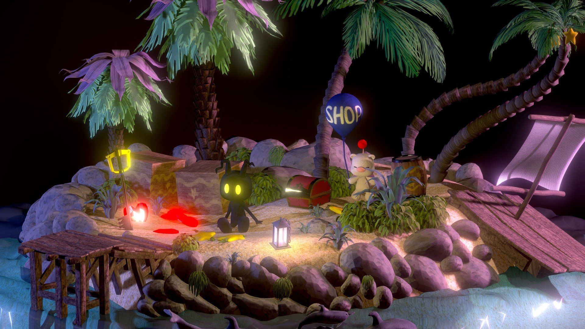 1920x1080 Destiny Island Free 3D model by Emma [1b8f814]