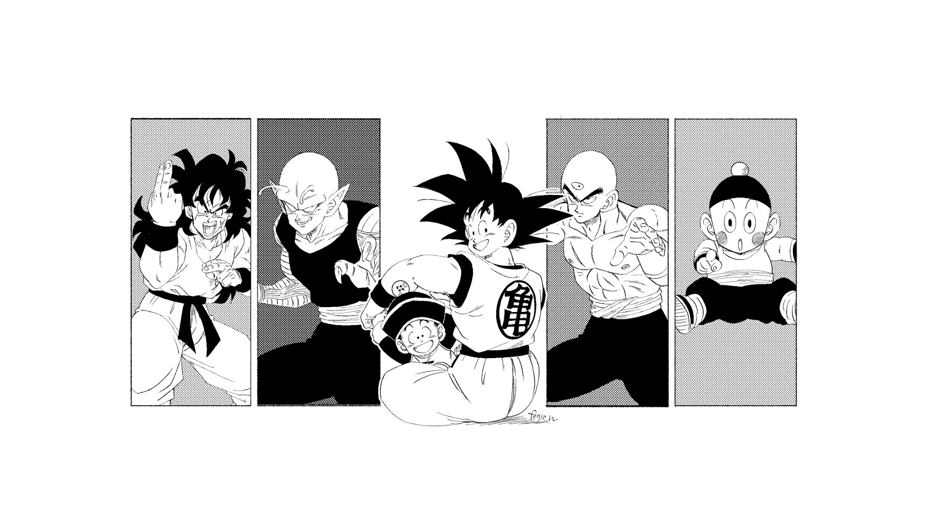 1920x1080 Dragon Ball HD: Yamcha, Piccolo, Tenshinhan & Chaozu