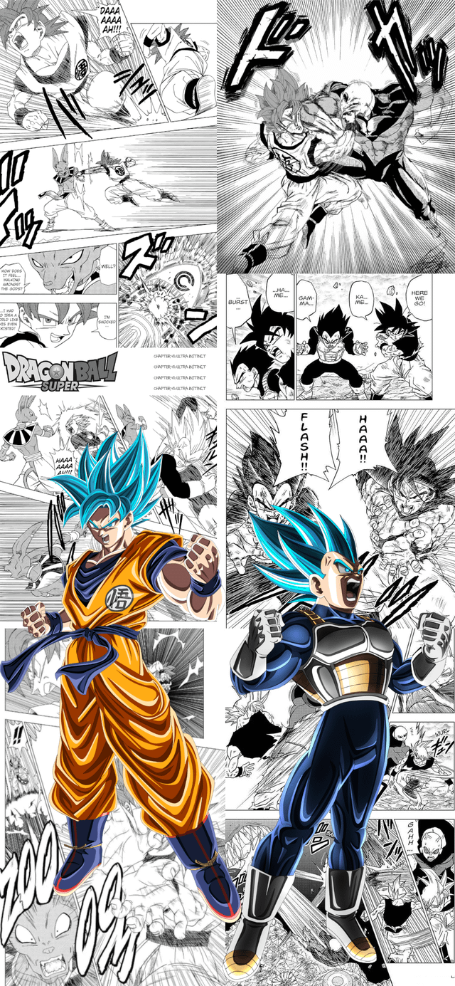 640x1385 Dragon Ball Z Manga Pop Wallpaper