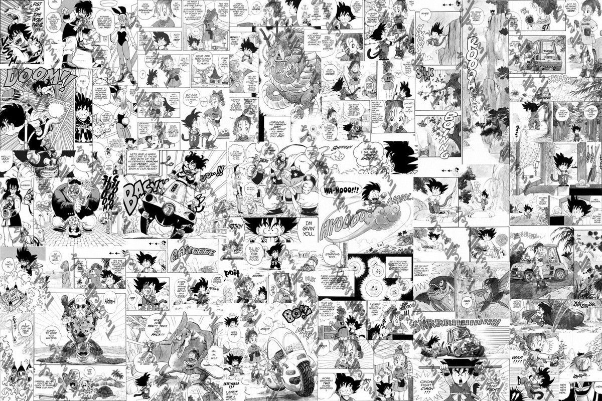 1200x800 Custom DragonBall Manga Wall Art Panel Poster!