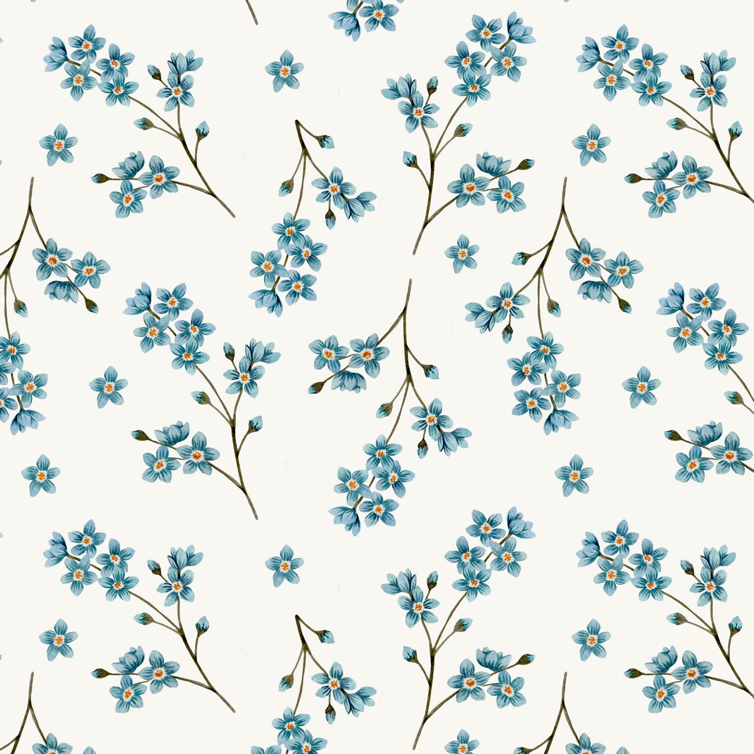 1500x1500 Wallpaper Myosotis by Fla Fla Design