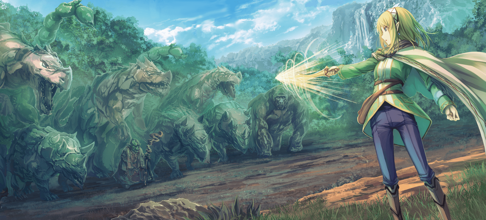 1543x700 In The Land Of Leadale Wallpaper