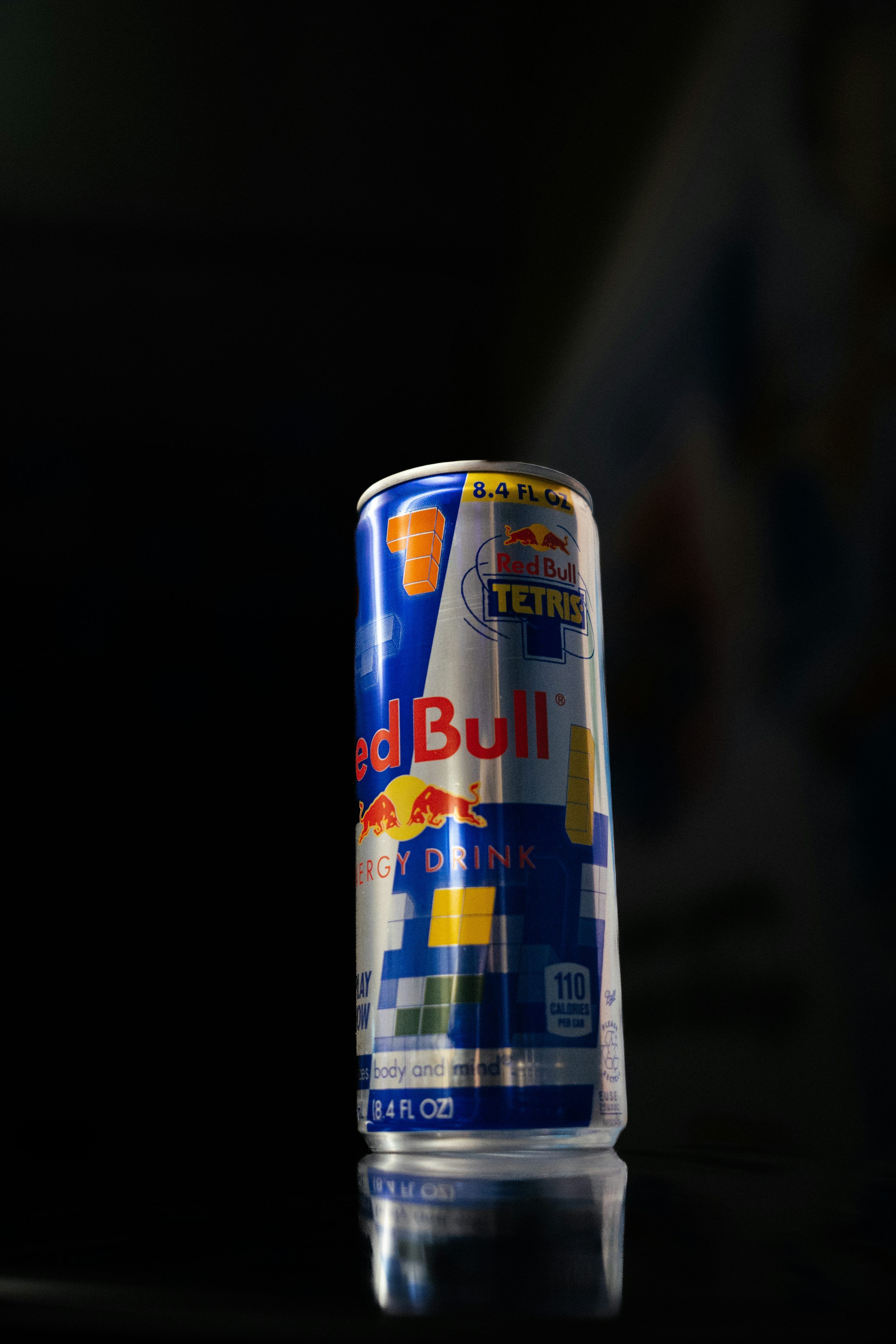 3000x4500 Red bull energy drink can with tetris design