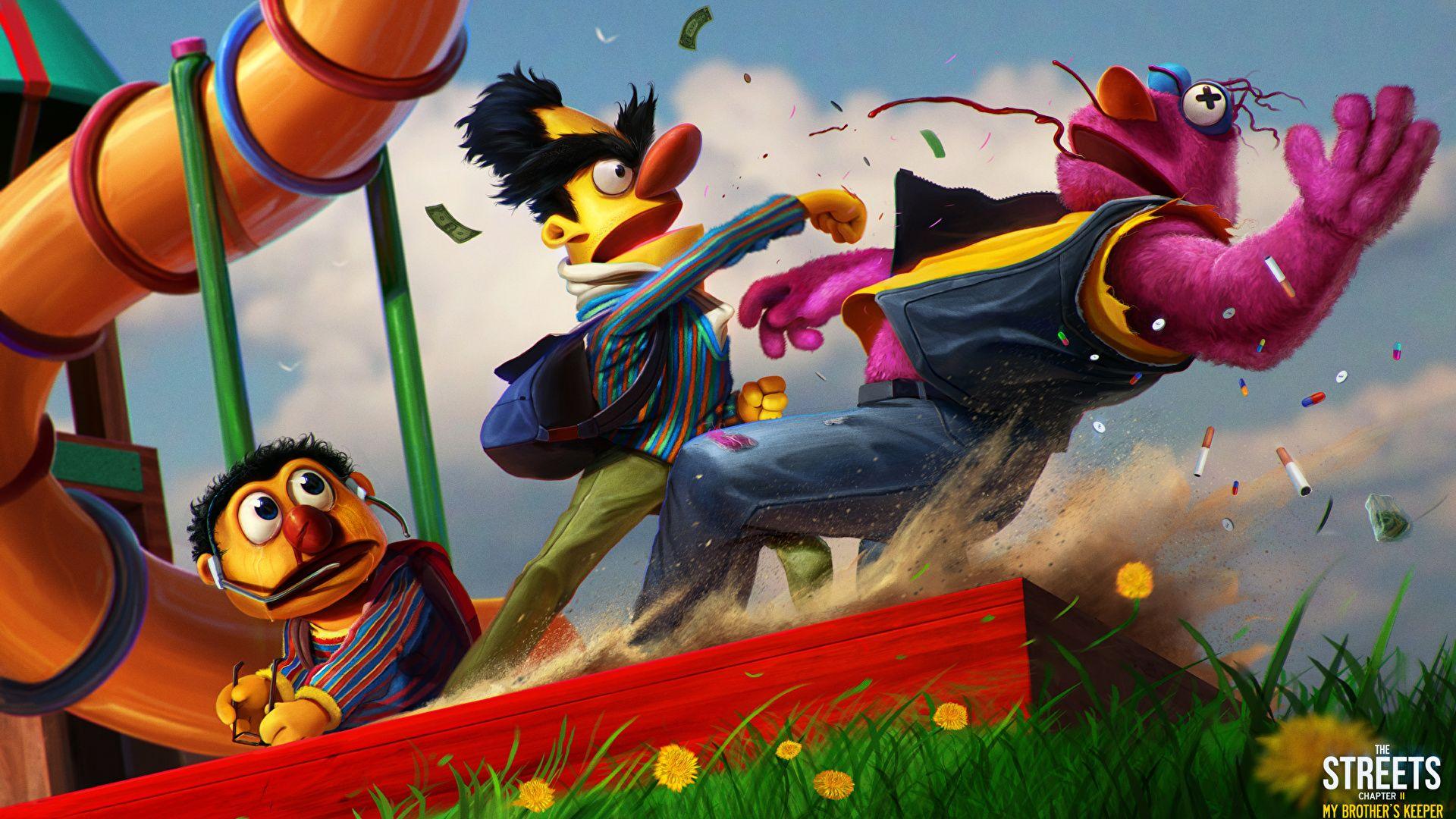1920x1080 Ernie Sesame Street Wallpaper