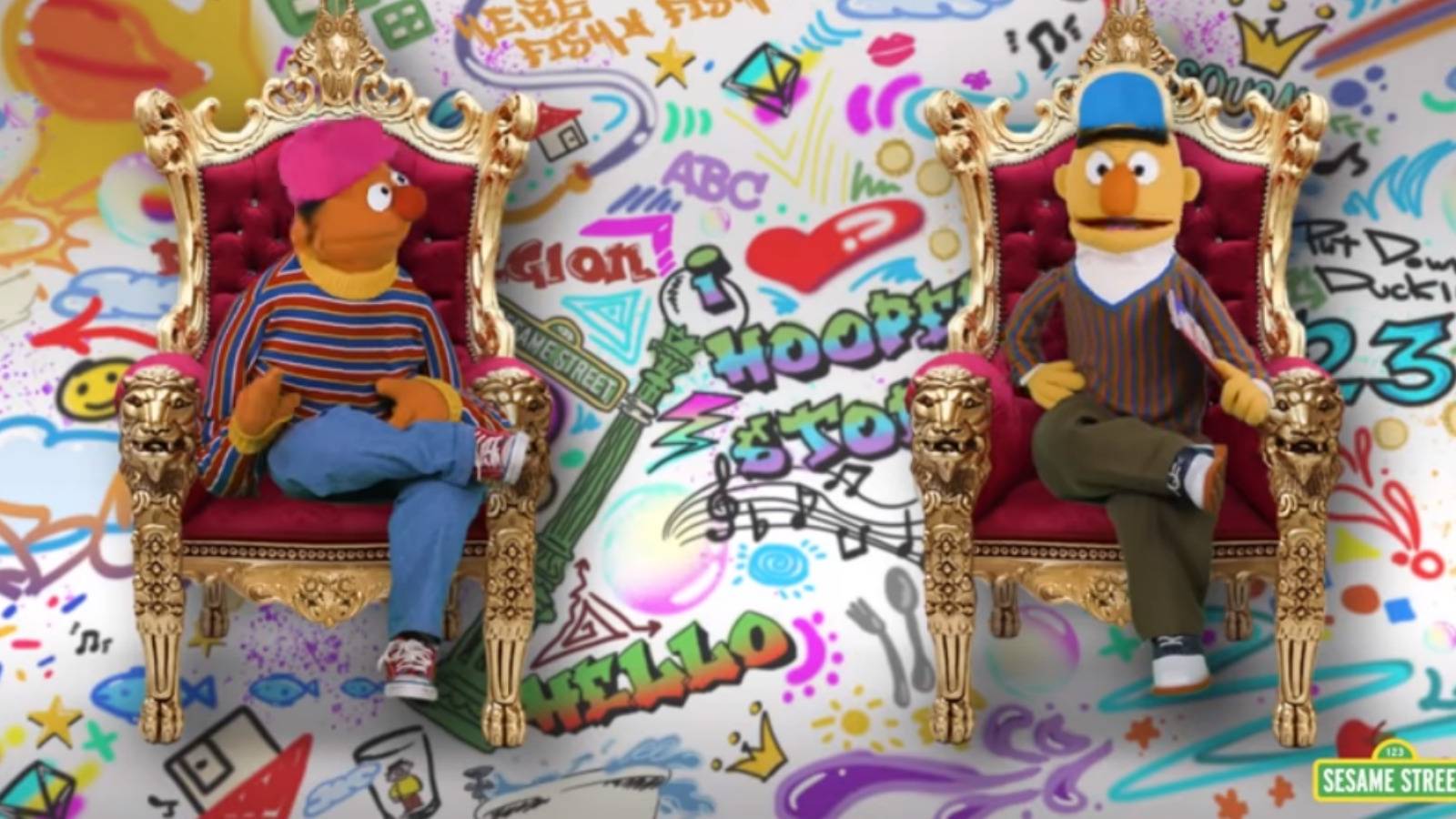 1600x900 Bert And Ernie Nail A '90s Rap Classic On 'Sesame Street'