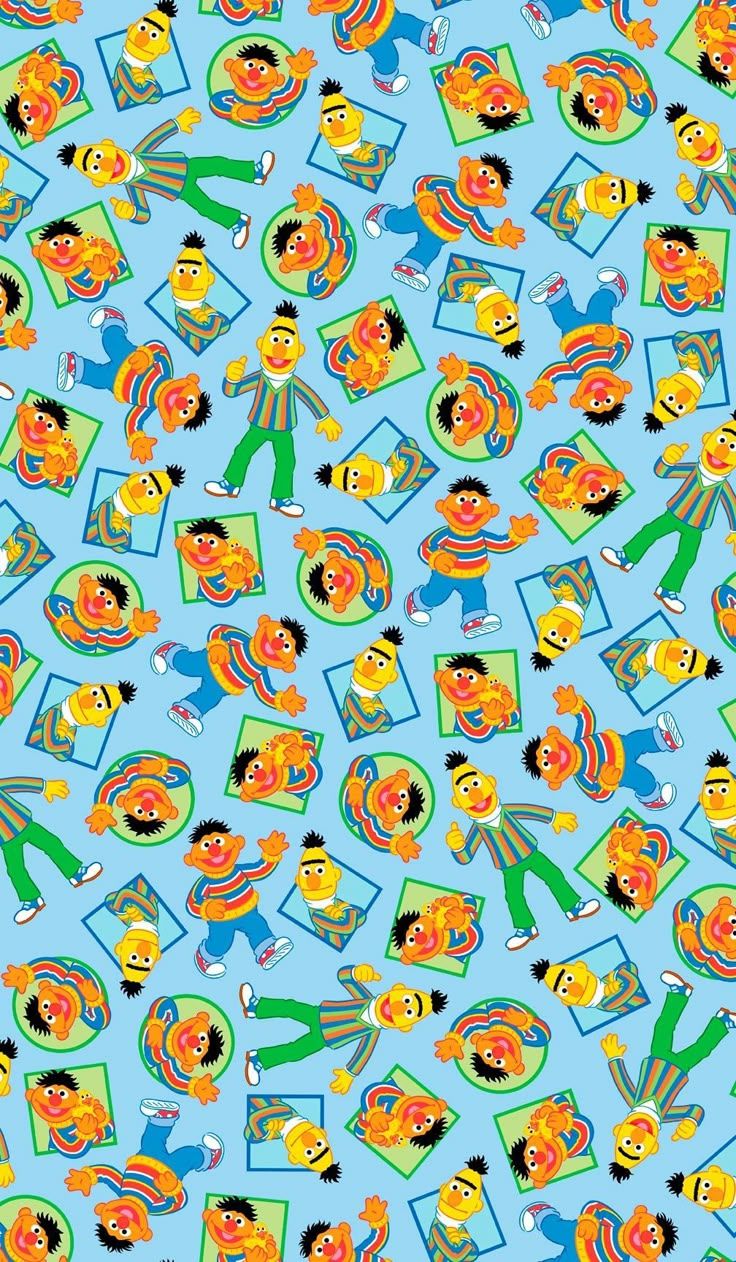 736x1262 Sesame Street 1649 27545 B Bert And Ernie Blue For QT Fabrics