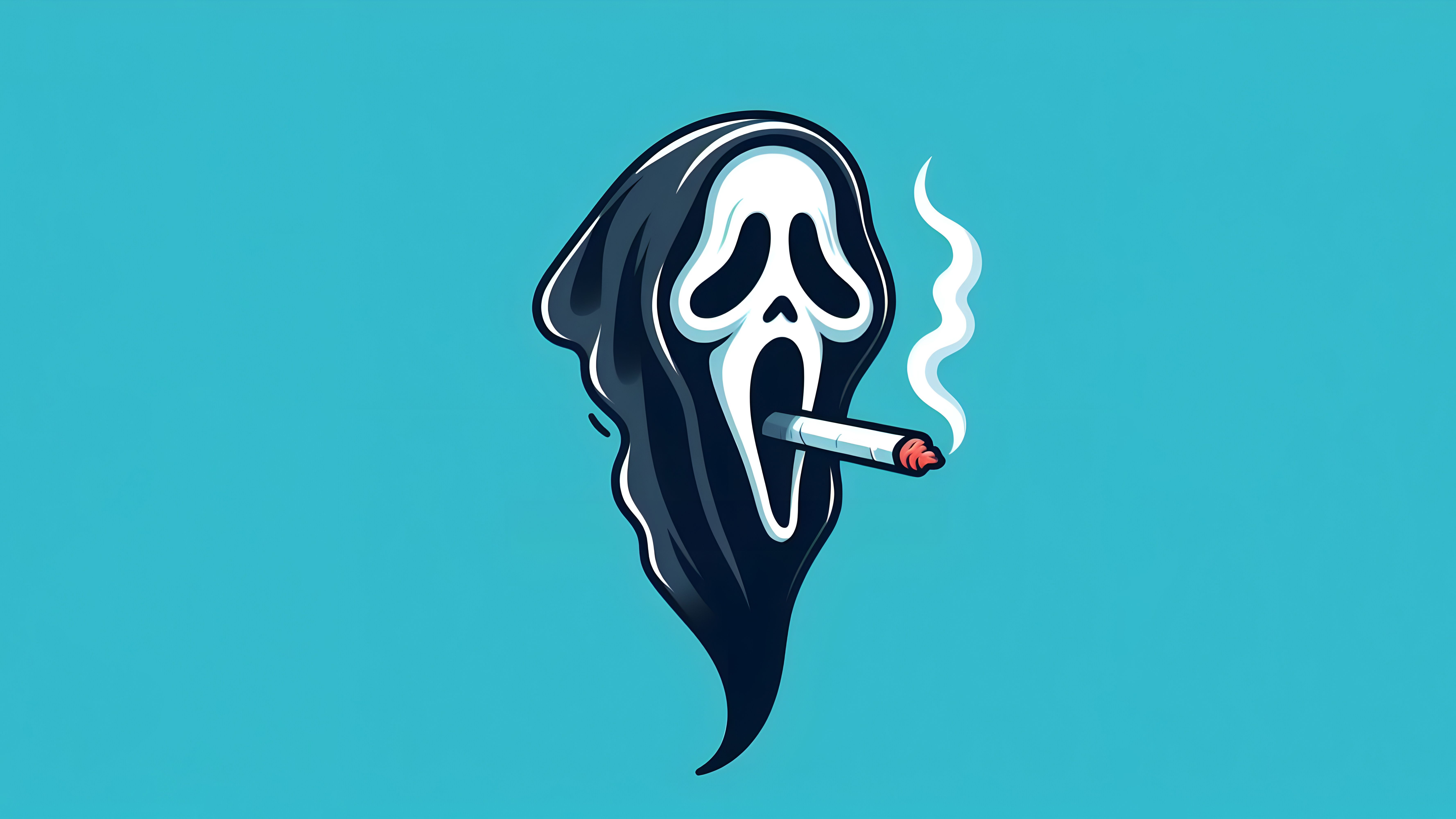 7112x4000 Ghost Face Smoke Cigar Wallpaper, HD Artist Wallpaper, 4k Wallpaper, Image, Background, Photos and Picture