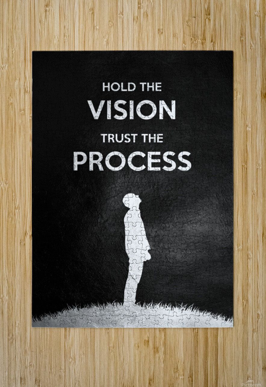 884x1286 Hold the Vision Trust the Process Motivational Wall Art by ABConcepts Wall Art