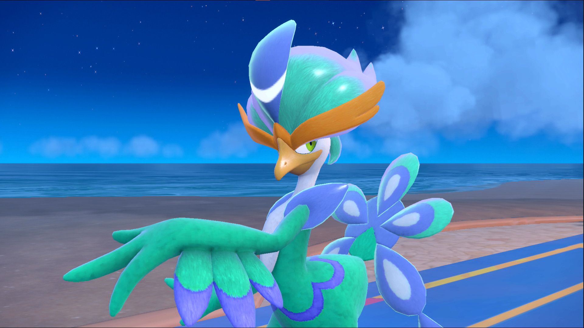 1920x1080 Quaquaval with Shiny Keldeo Colors Mod for Pokemon Scarlet & Violet. PKMN SV Mods