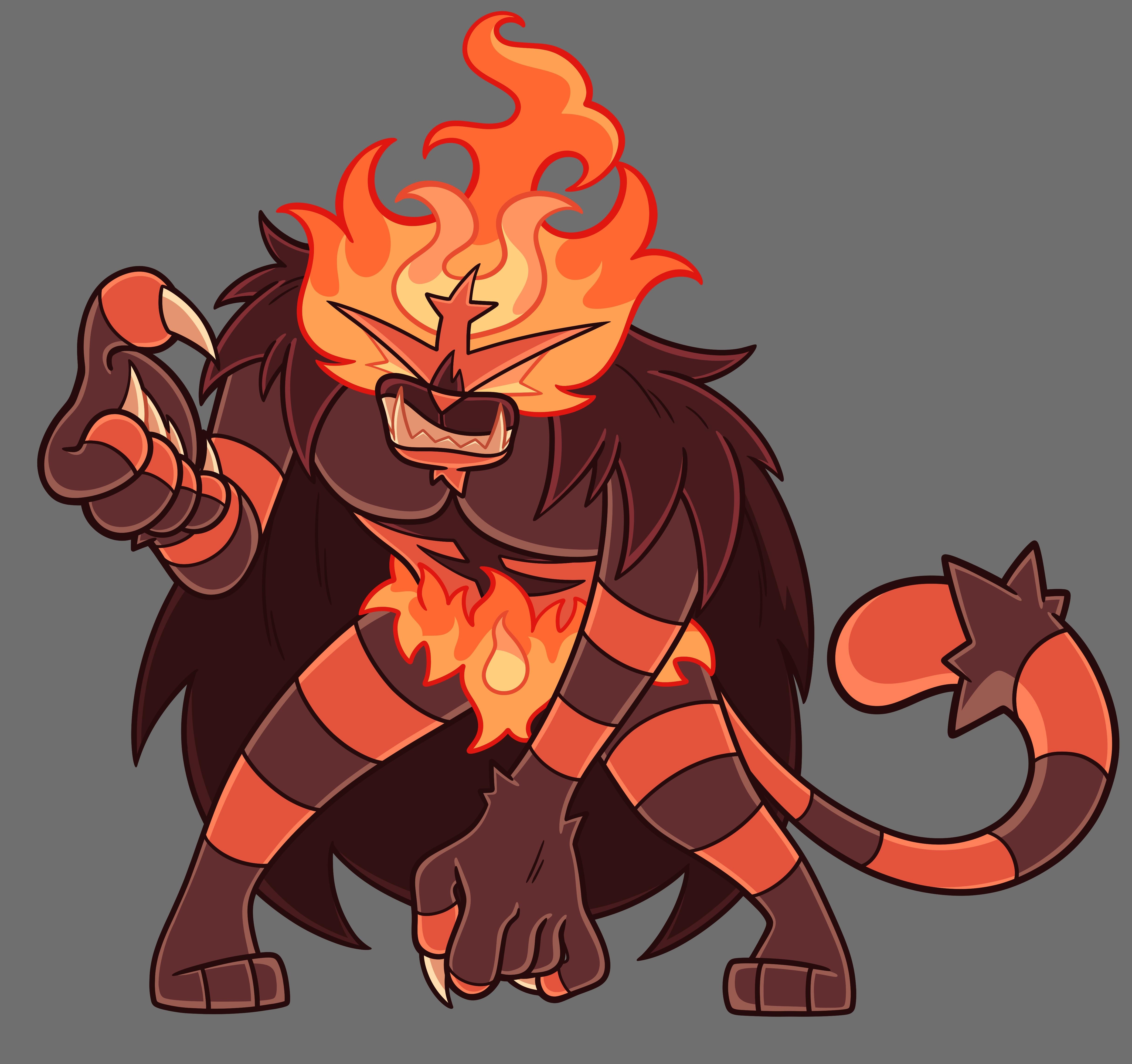 4861x4571 OC created some fun mega concepts for quaquaval, incineroar and serperior! (And also their shinies)
