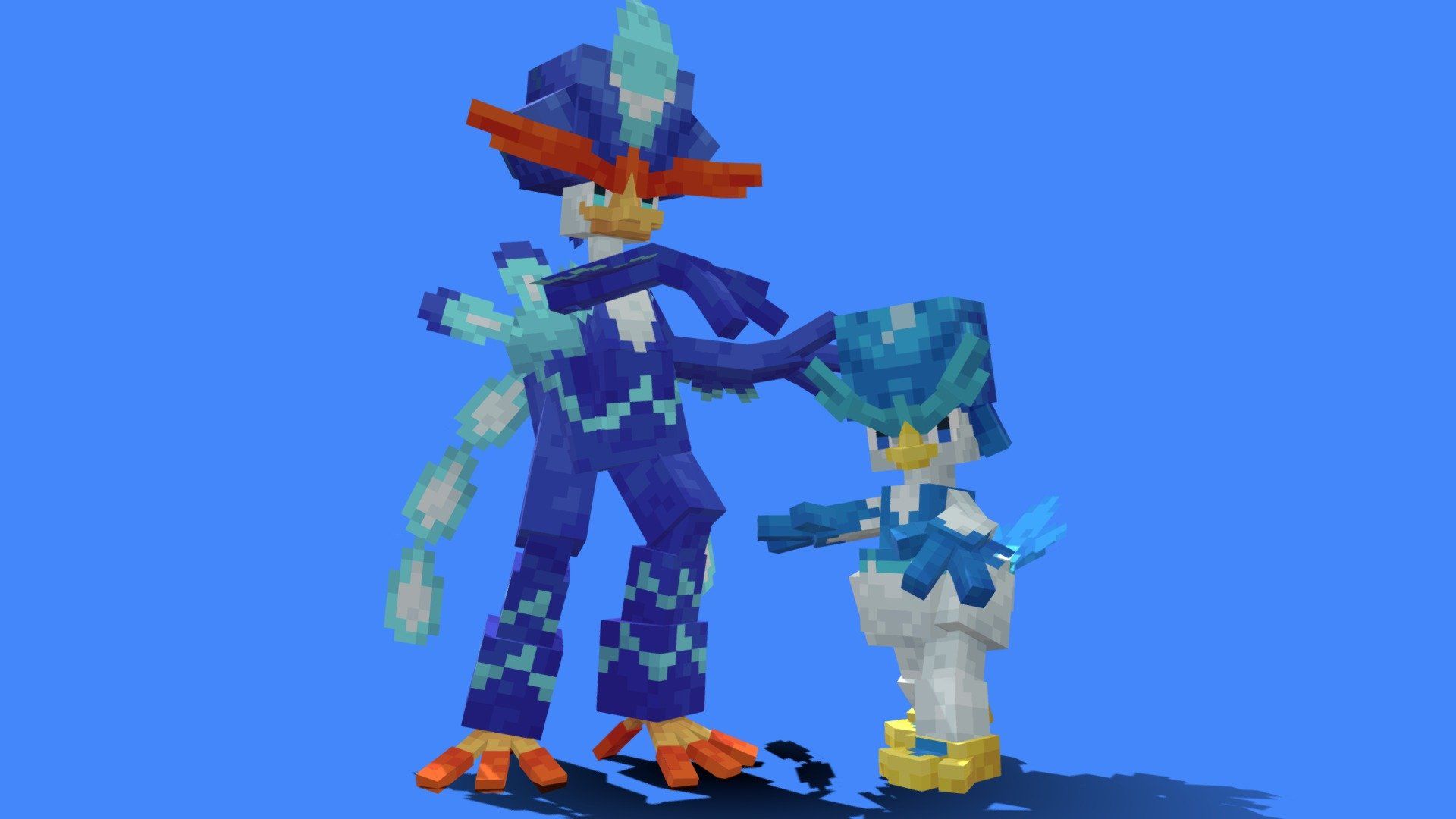 1920x1080 Quaxwell And Quaquaval (Cobblemon) model by heaveninvoid_ [f5ca0f7]