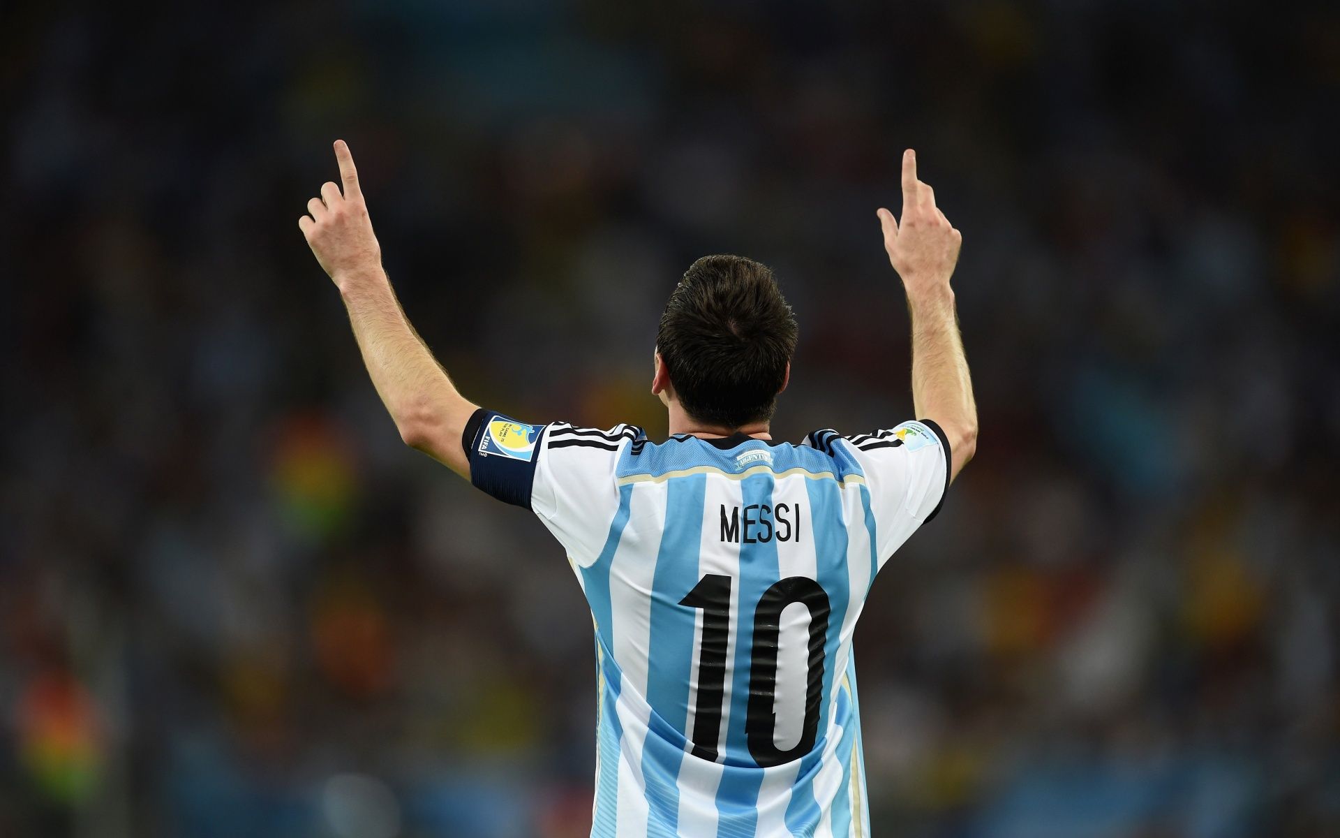 1920x1200 Lionel Messi 10 Argentina Jersey 5K Wallpaper