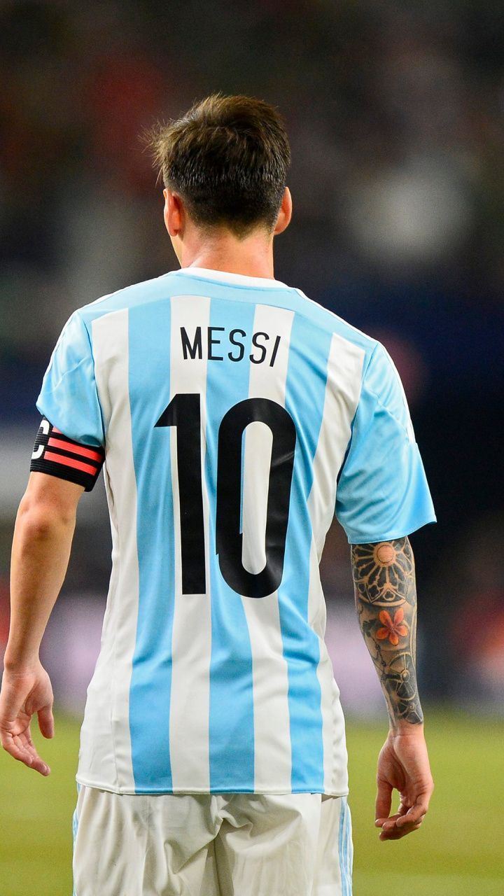 720x1280 Messi Argentina Jersey Wallpaper