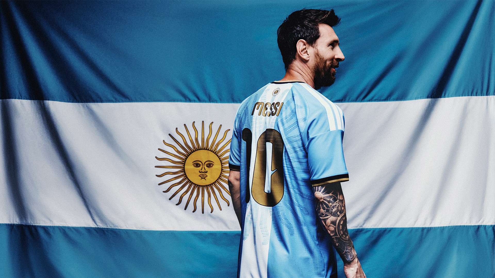 1920x1080 adidas unveil special edition Argentina kit for Lionel Messi's final international match. Goal.com US
